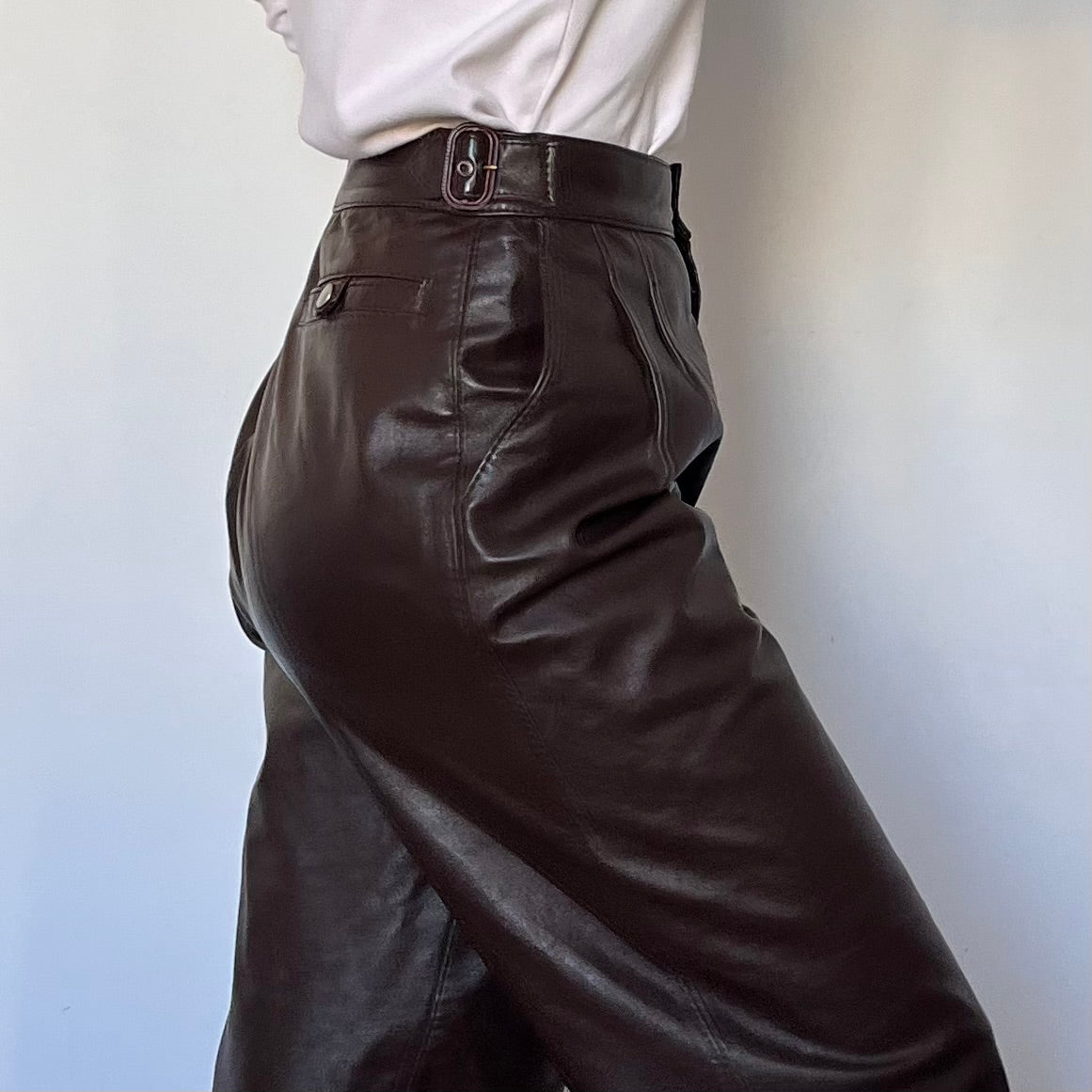 Brown Leather trousers