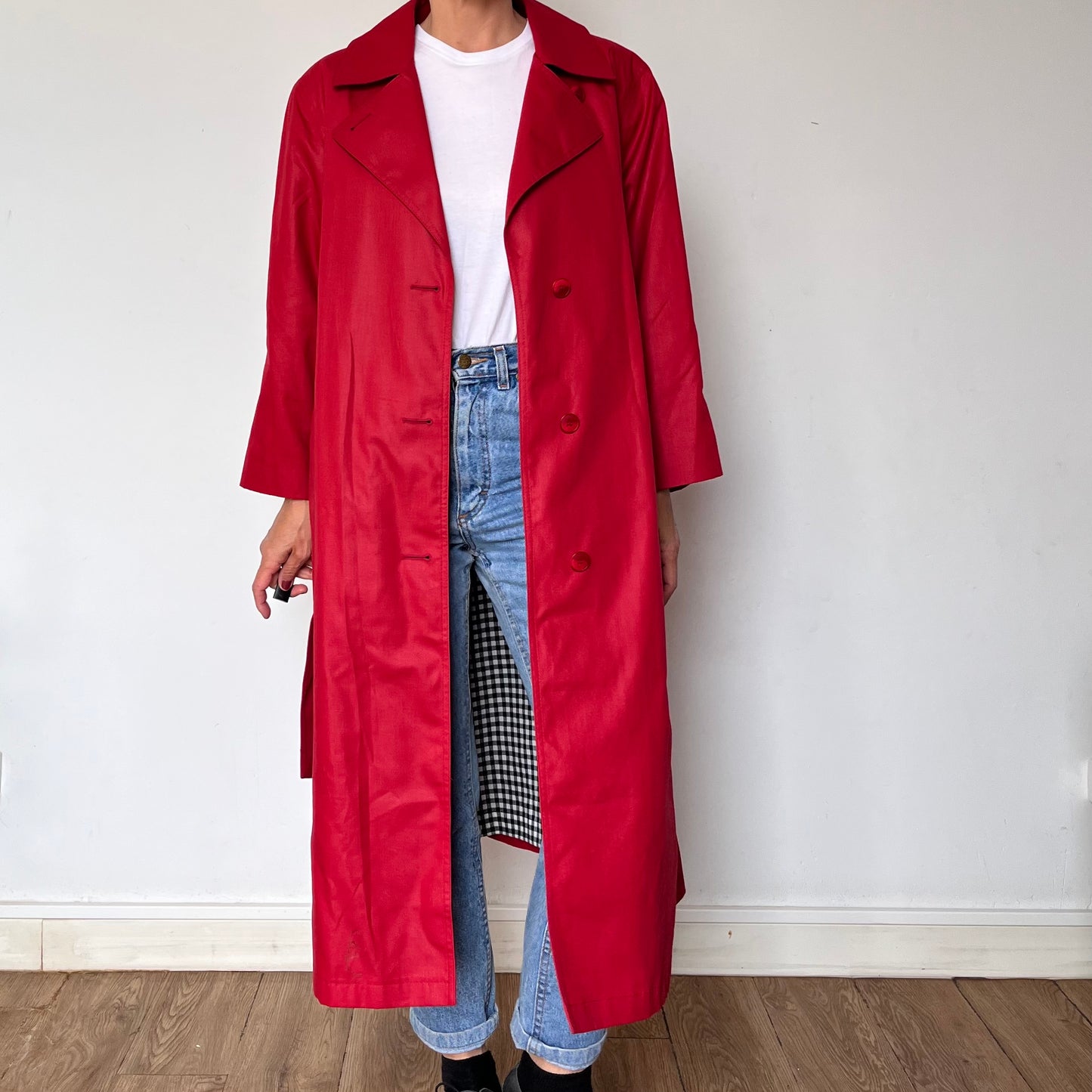 Vintage Red Trench Coat by London Fog