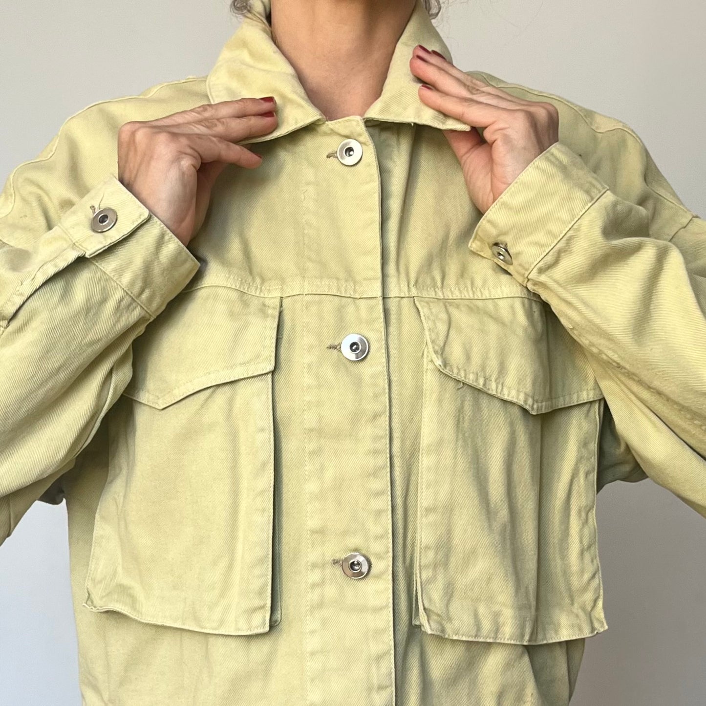 Vintage beige Denim jacket