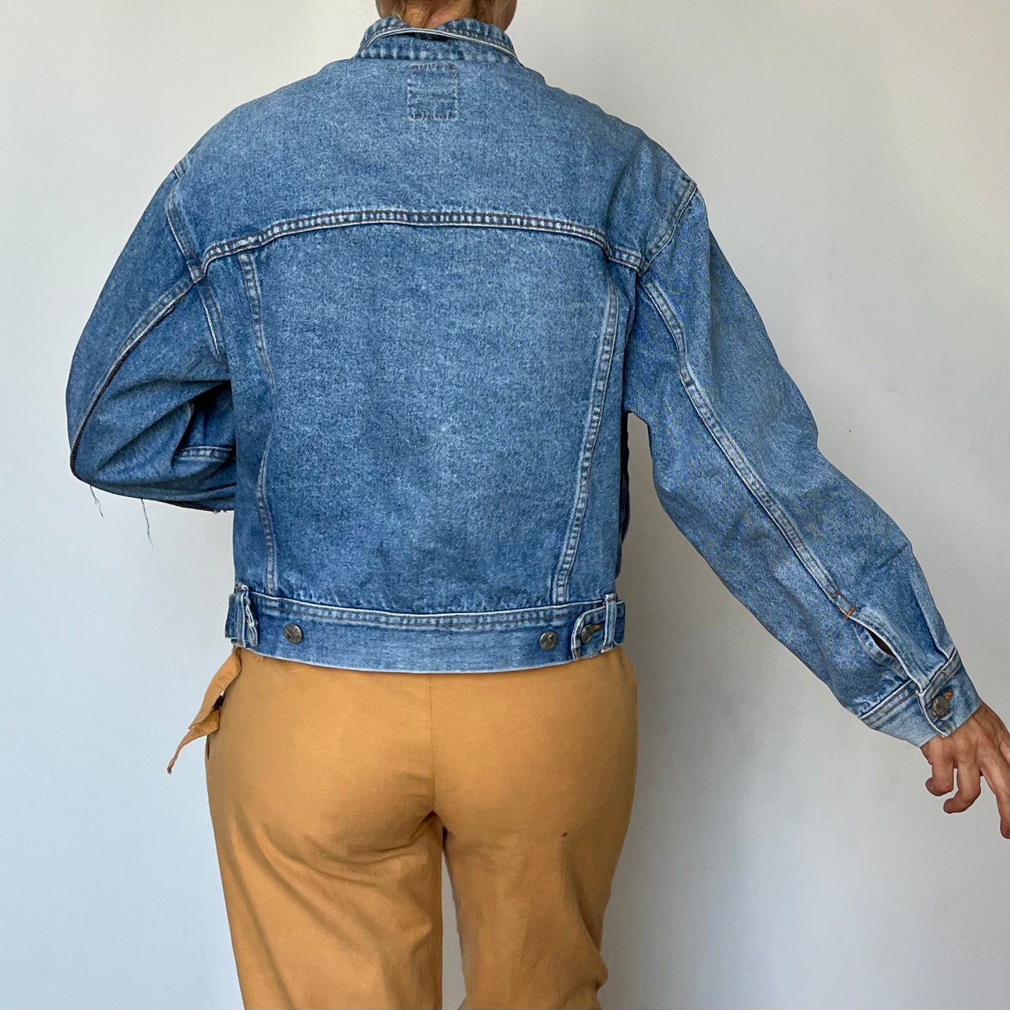 Vintage crop denim jacket