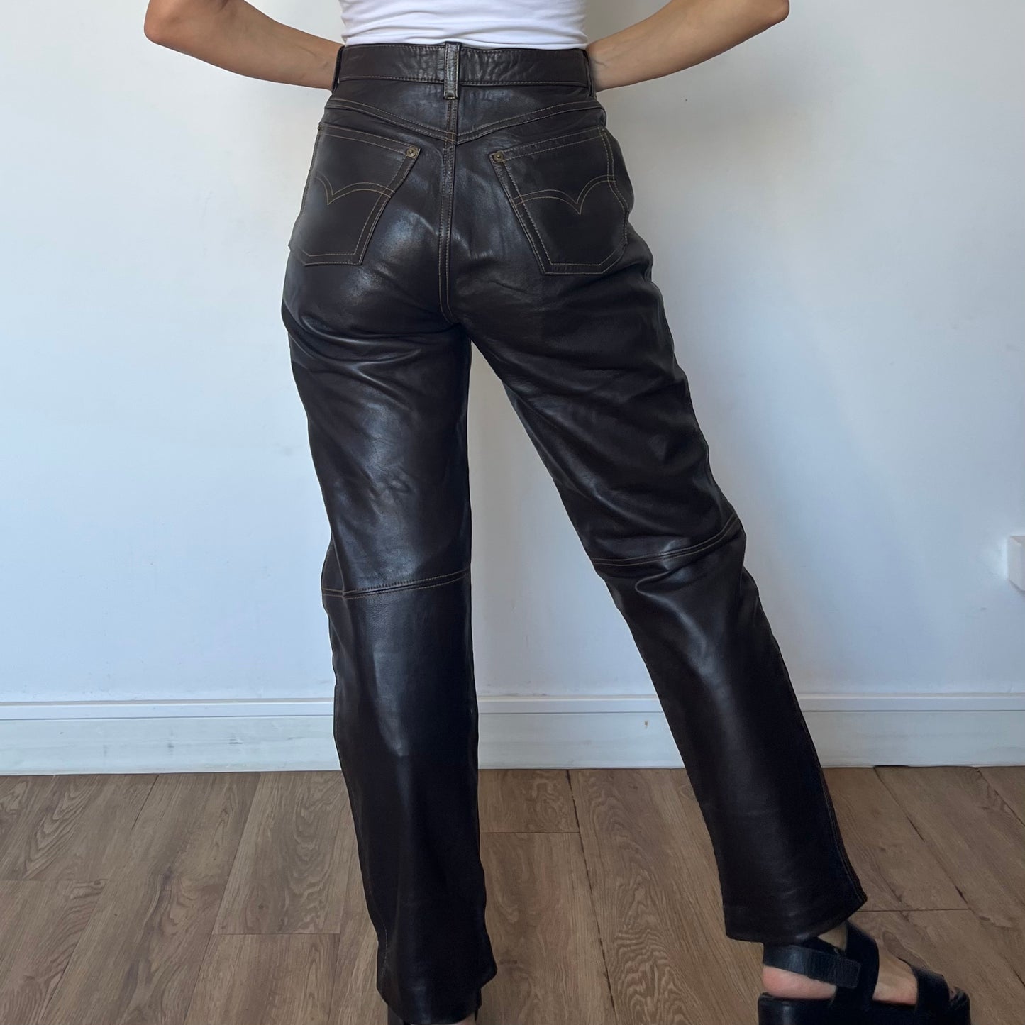Brown Leather trousers
