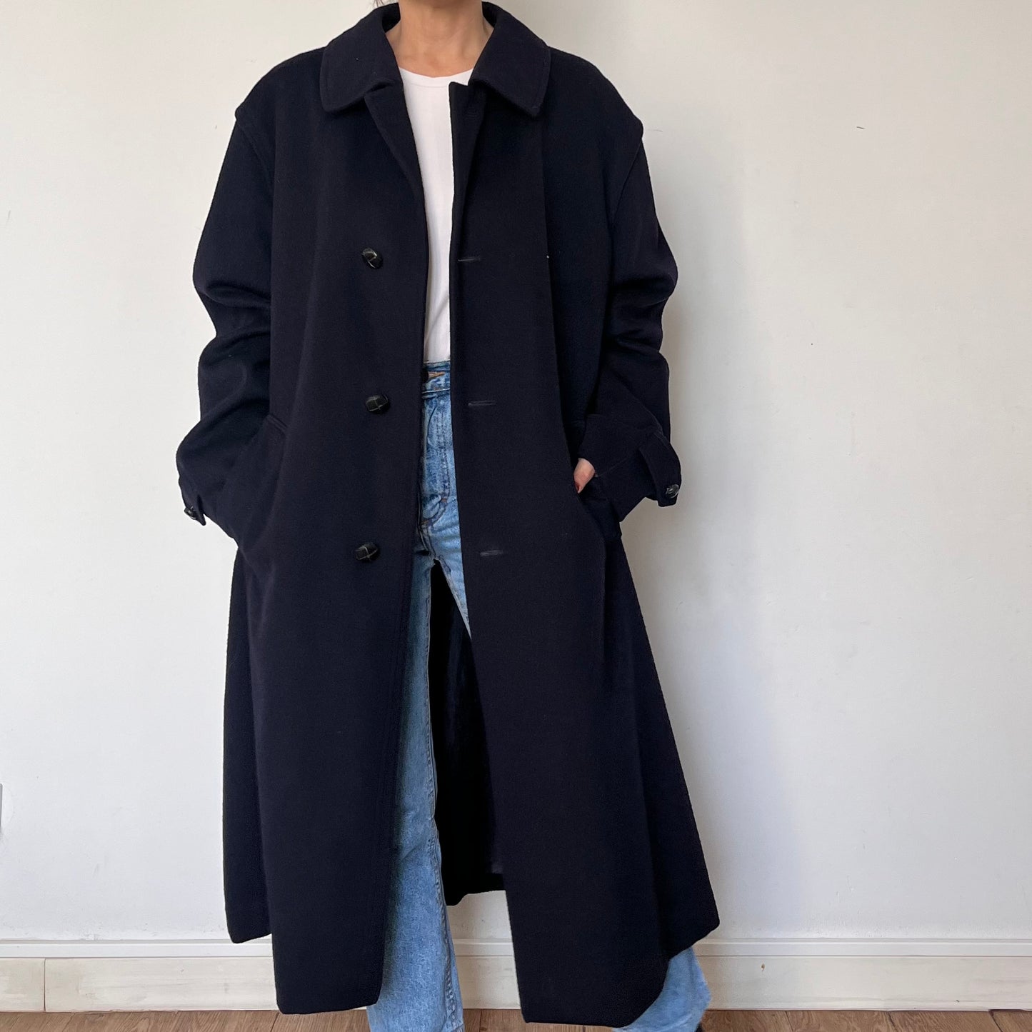 Vintage Austrian blue Wool Coat