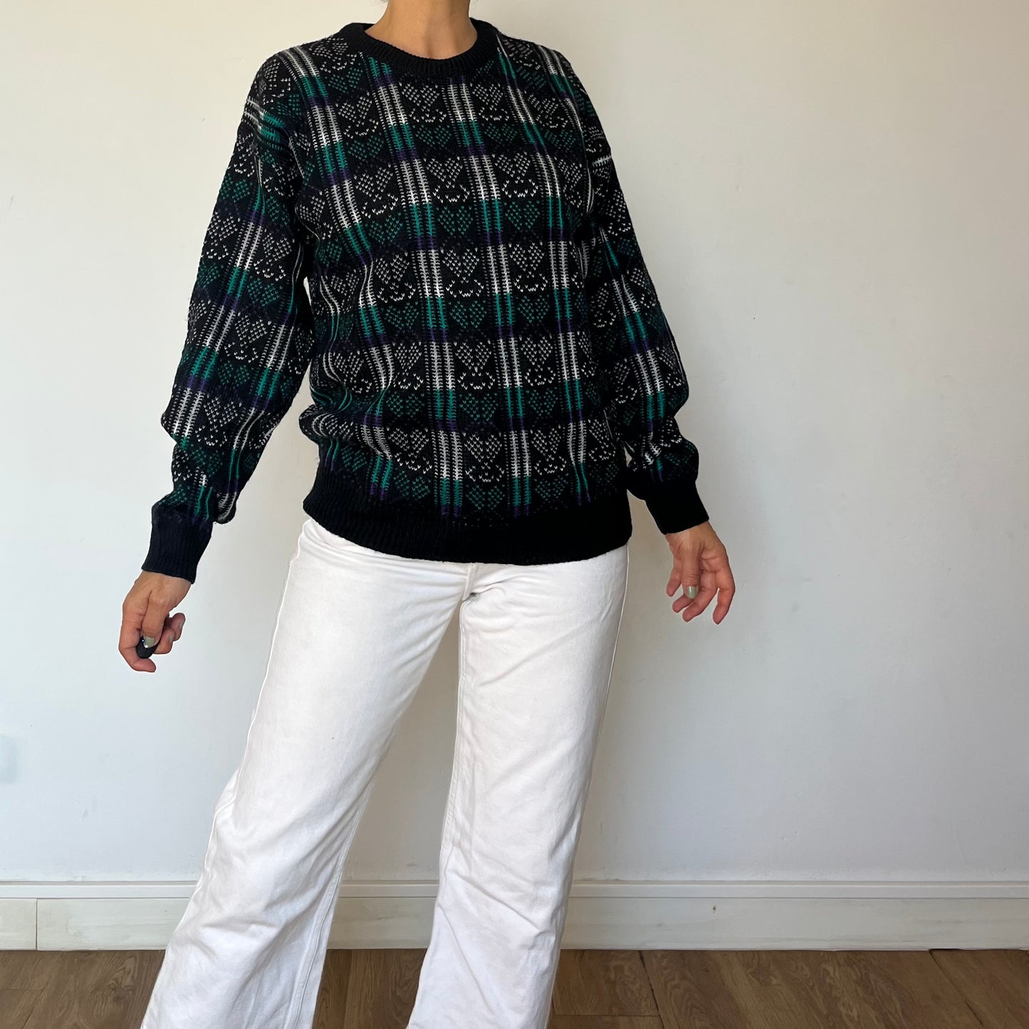 Vintage unisex Plaid Sweater