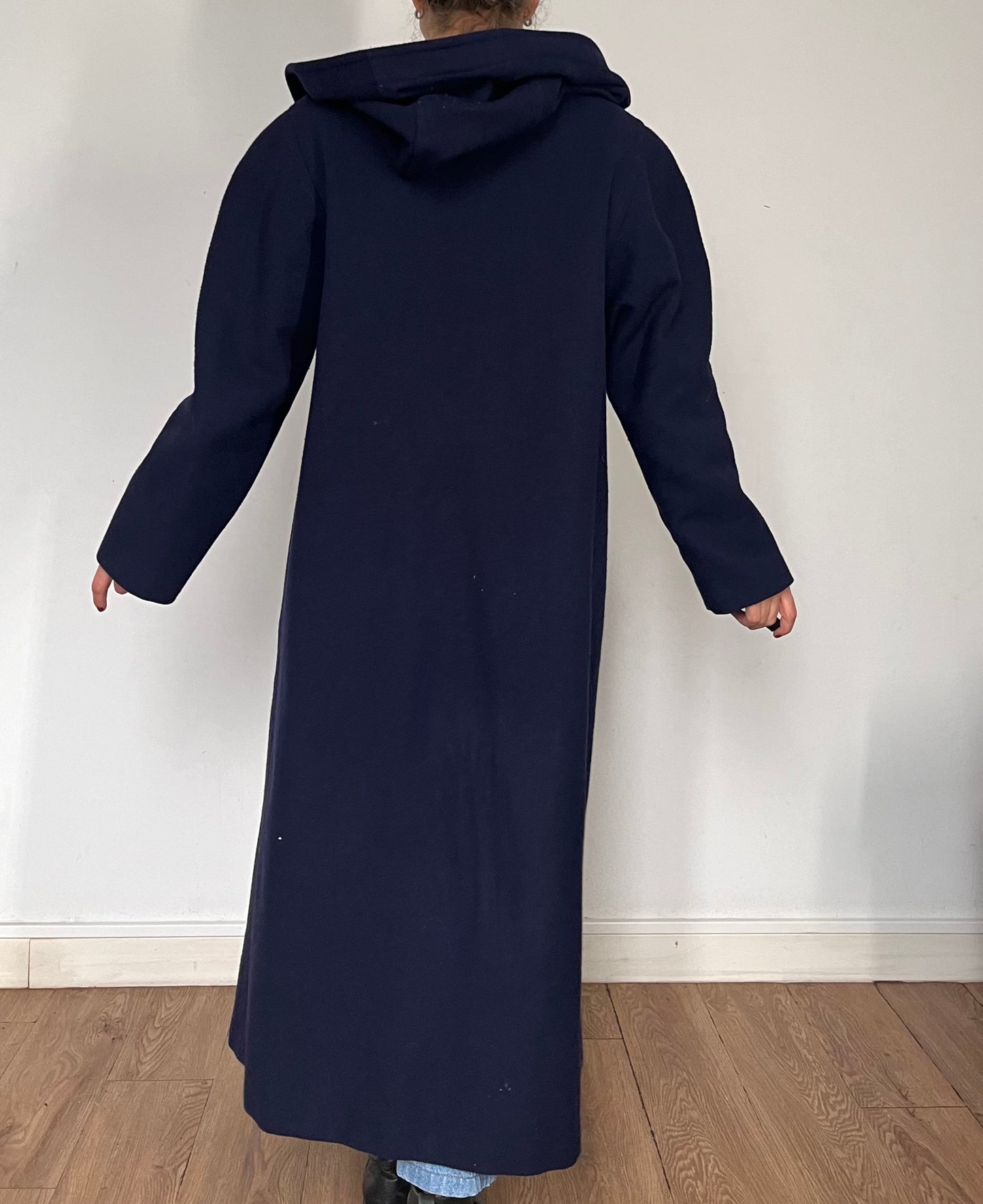 Austrian Wool Long Coat with hood