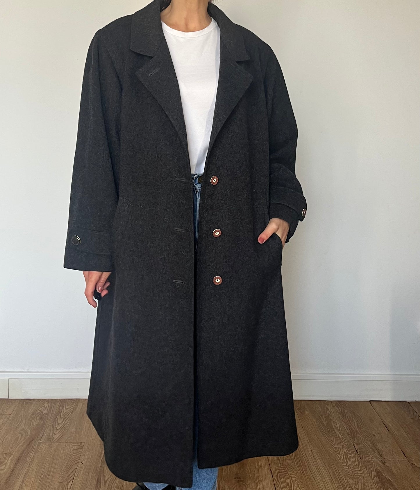 Vintage Austrian Wool Long Coat