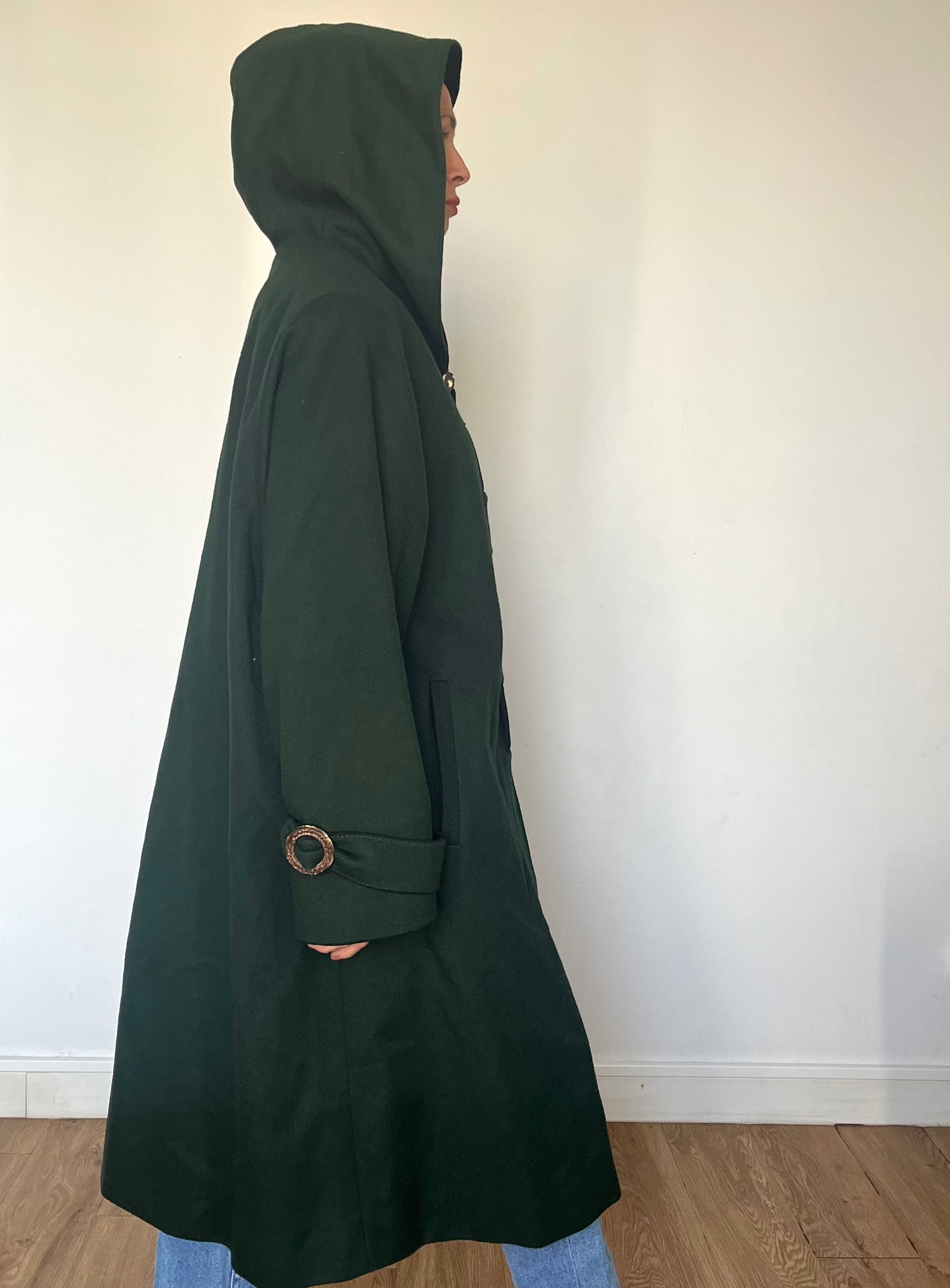 Vintage Austrian Wool Coat with hood