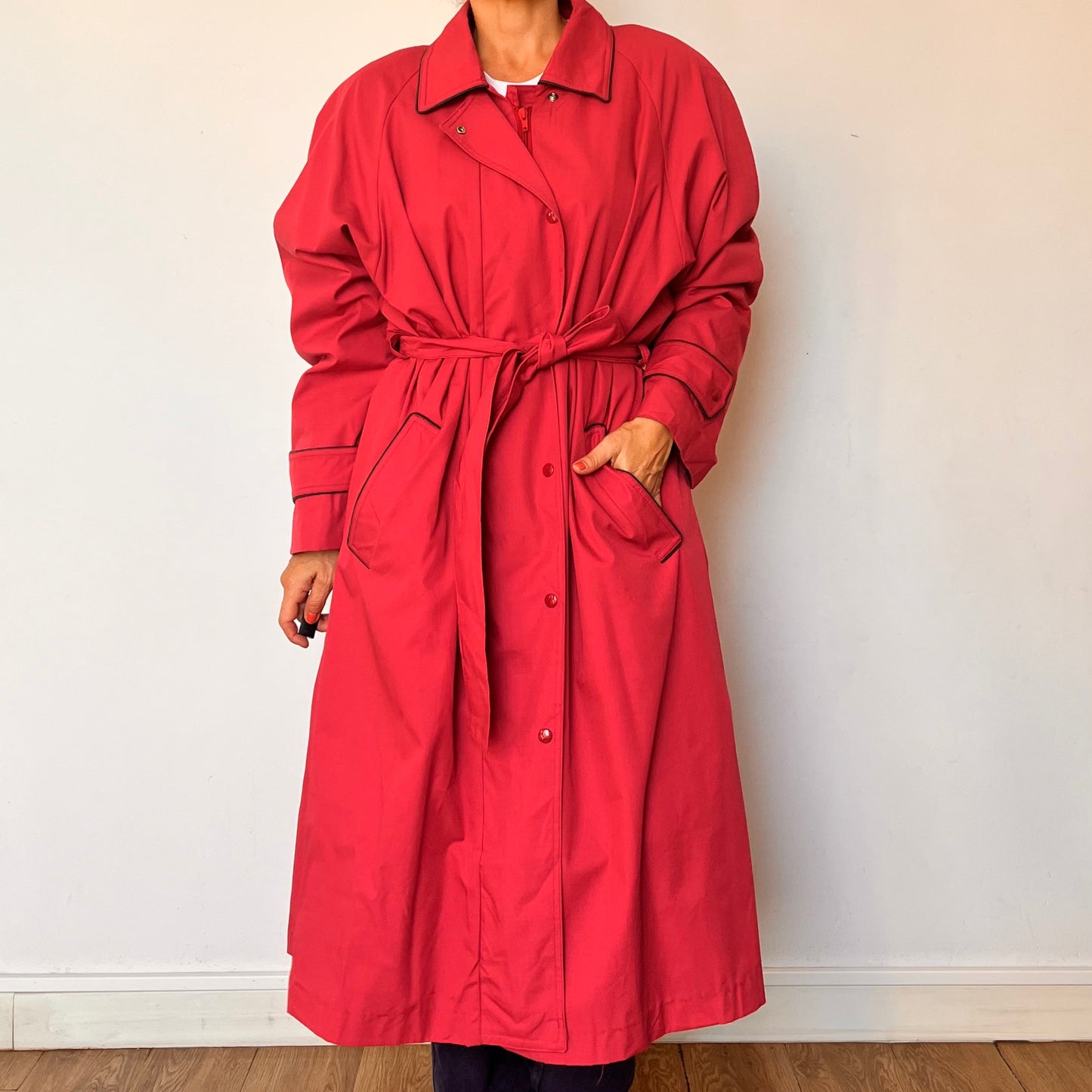 Vintage Fucsia Trench Coat by London Fog