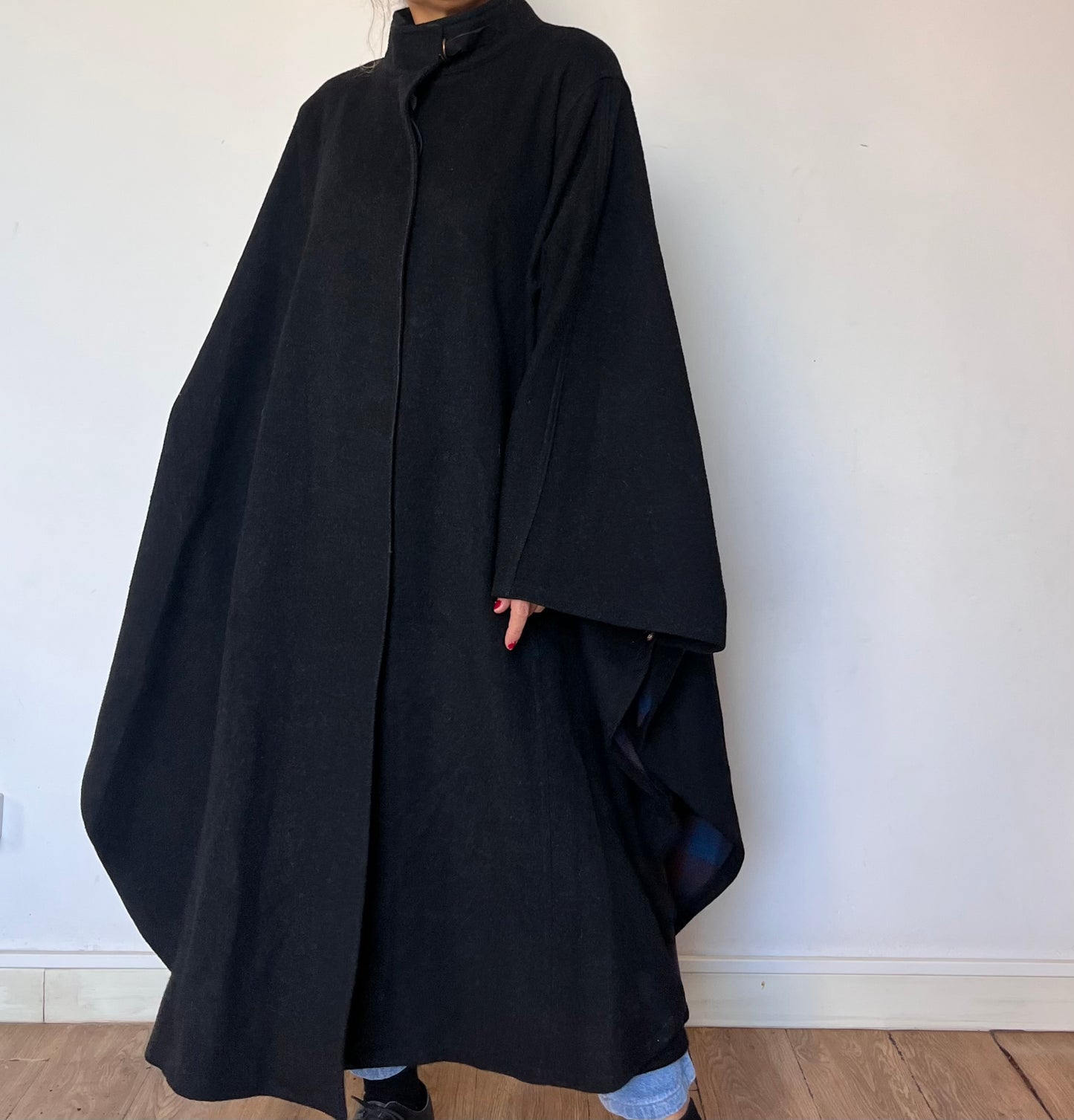 Vintage Wool Loden Cape
