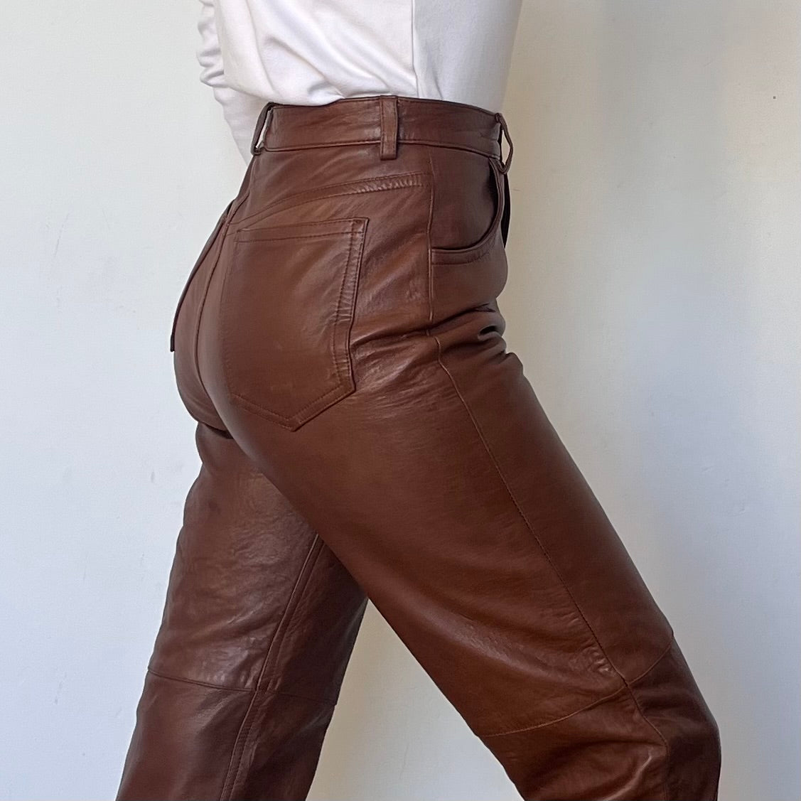 Brown Leather trousers