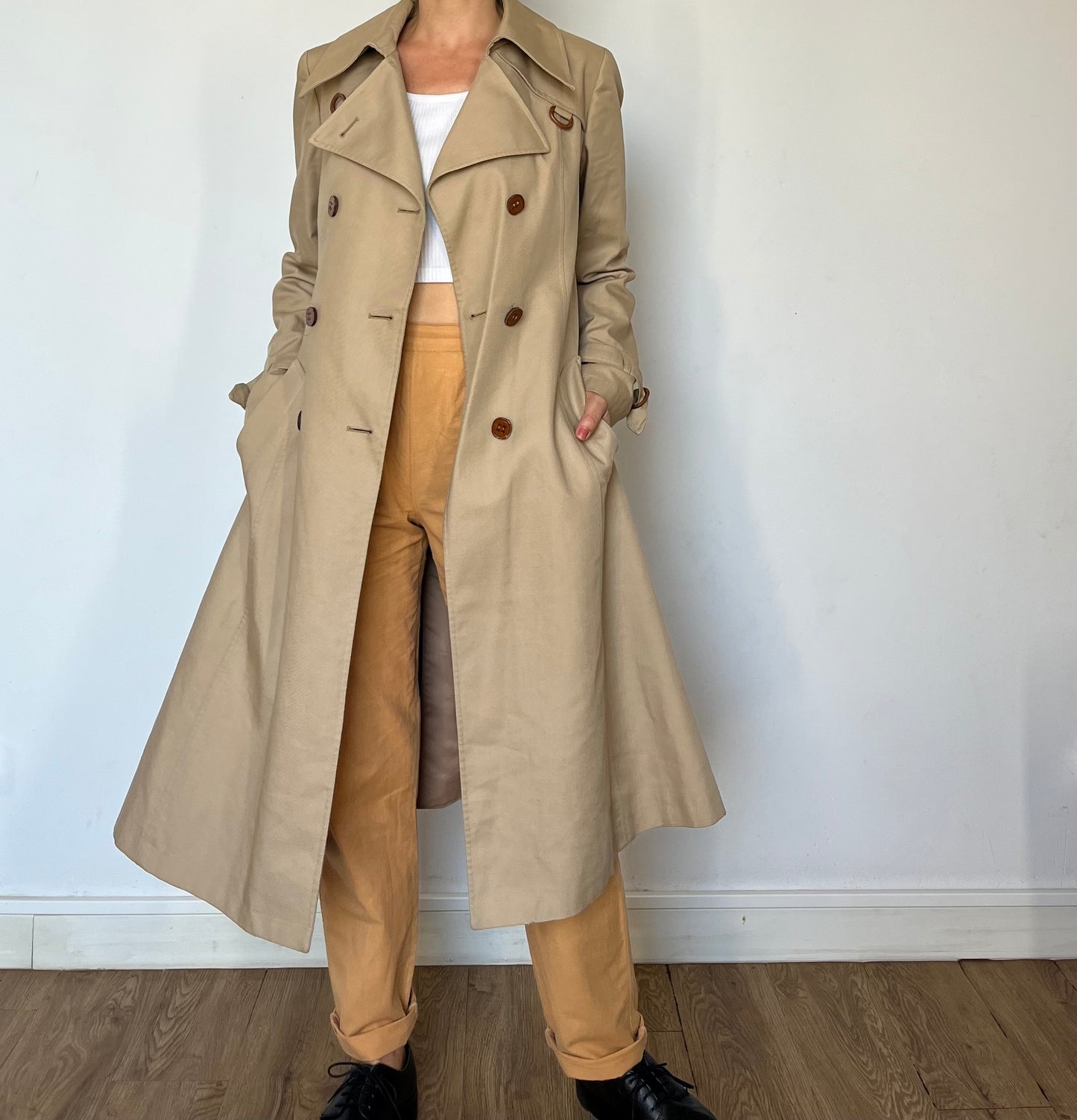 Vintage Beige Trench Coat