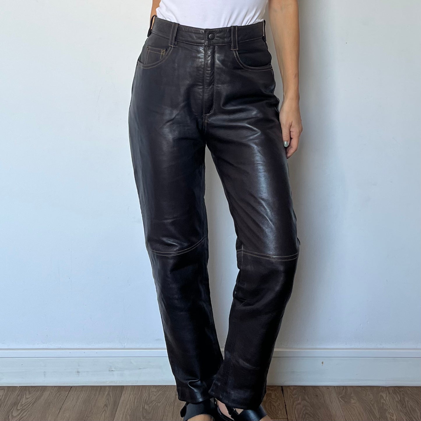 Brown Leather trousers