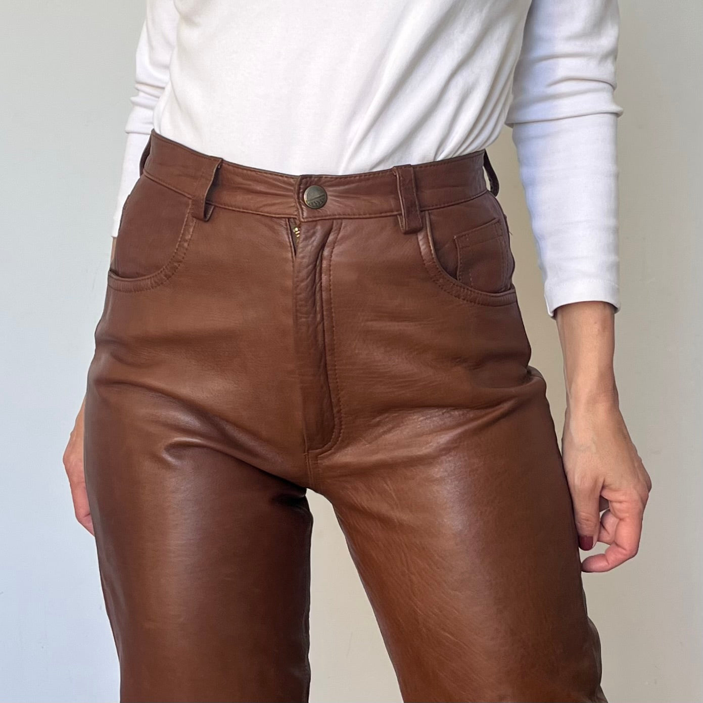 Brown Leather trousers