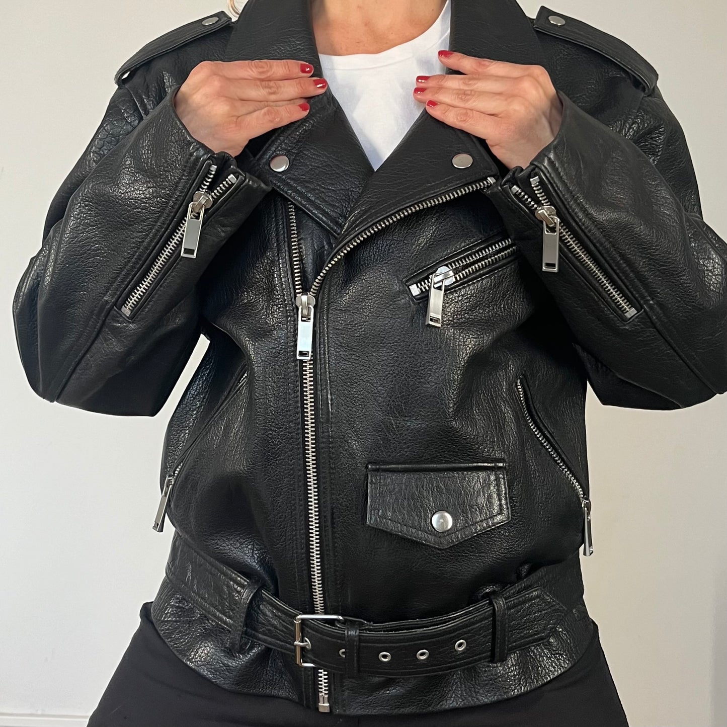 Vintage Motorcycle Biker leather jacket