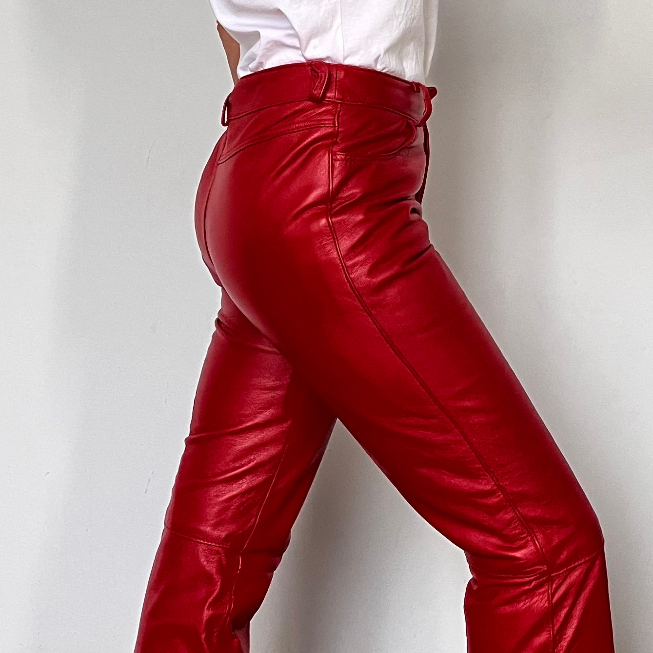Red Leather trousers