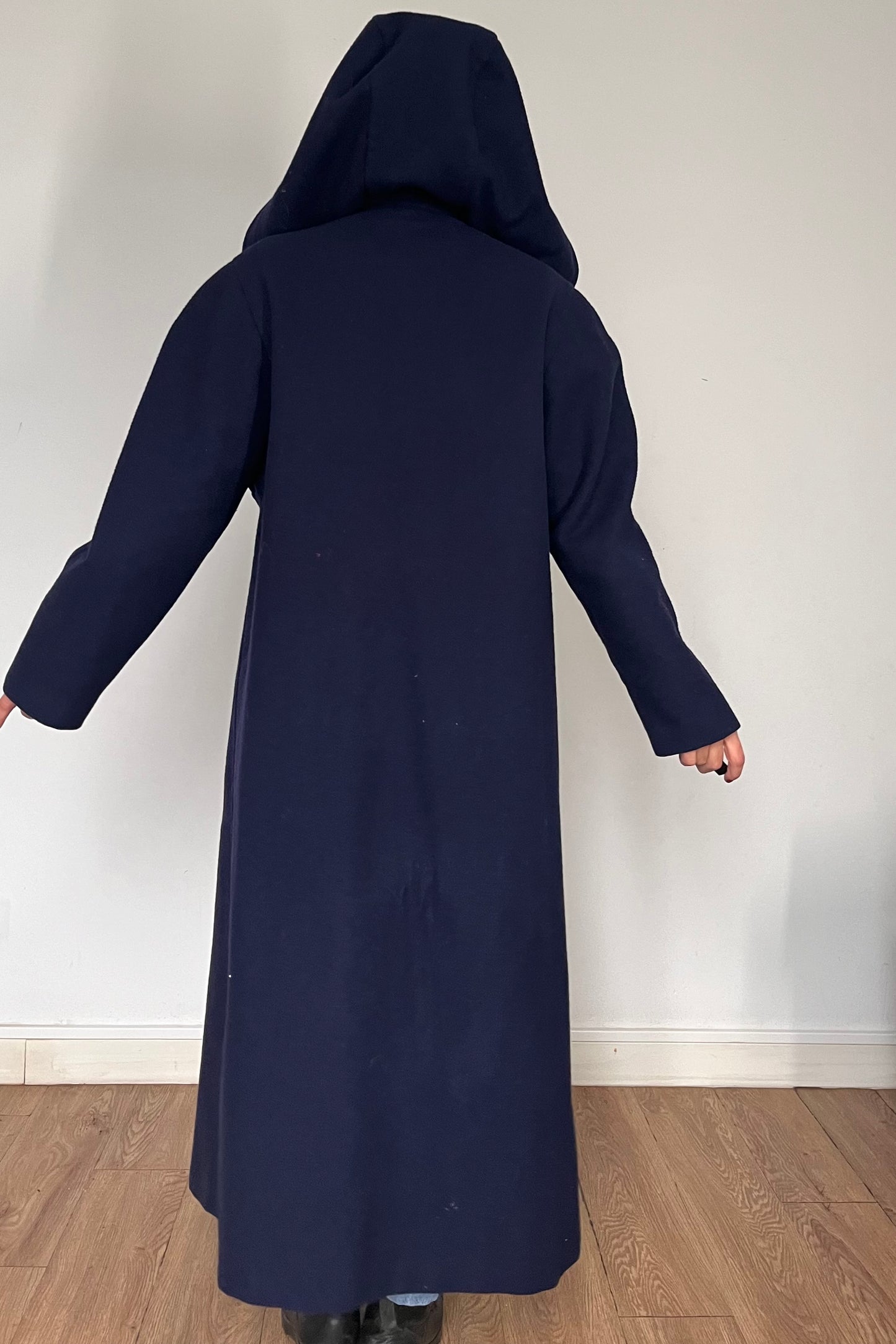 Austrian Wool Long Coat with hood