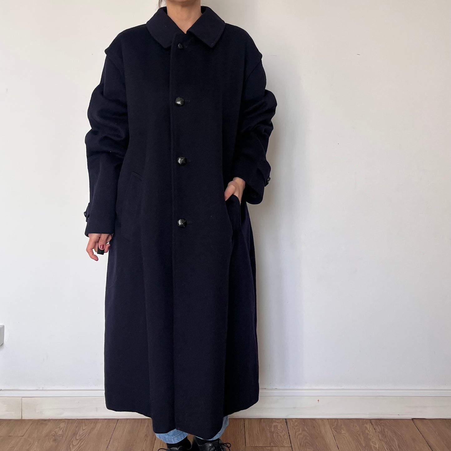 Vintage Austrian blue Wool Coat