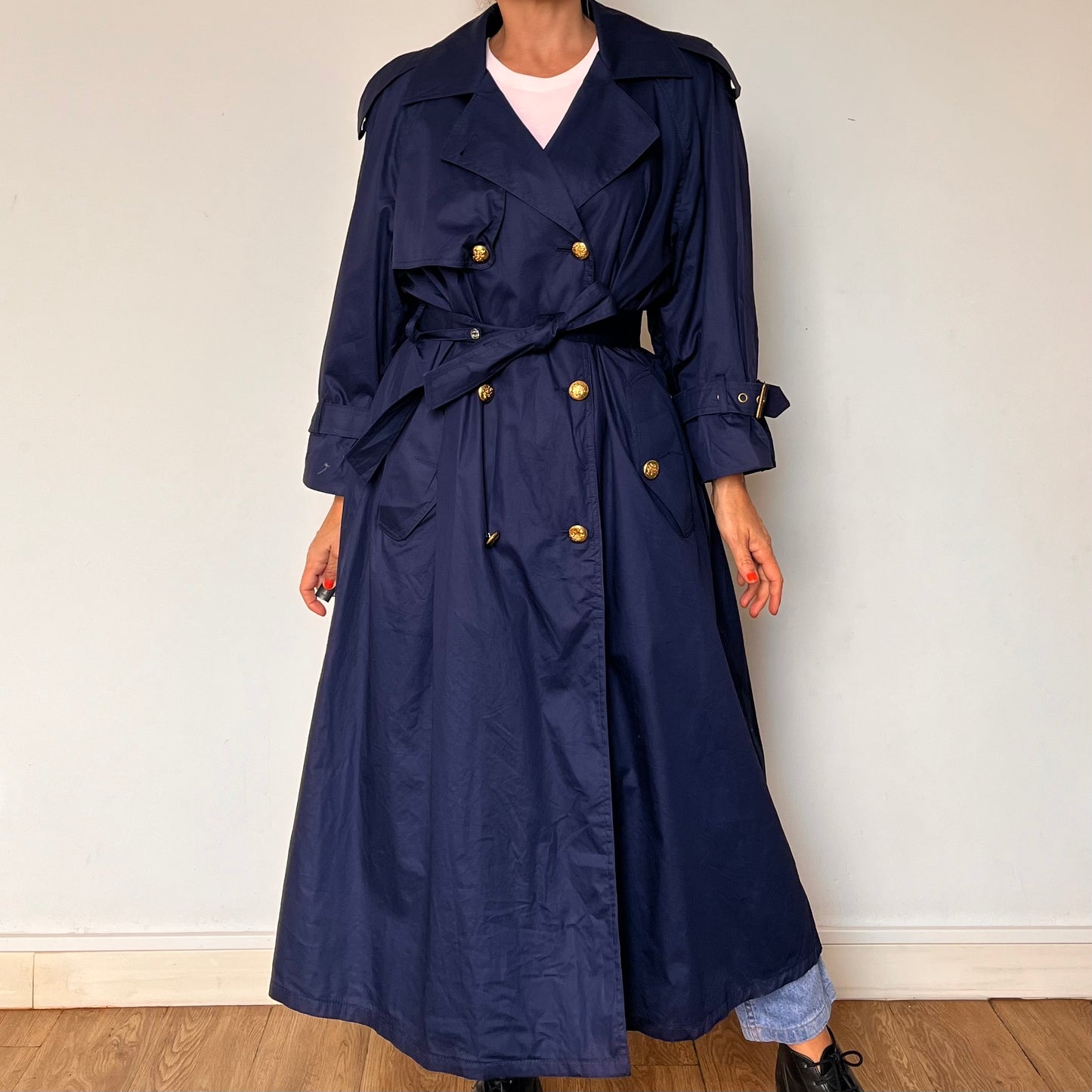 Vintage Blue Trench Coat by London Fog