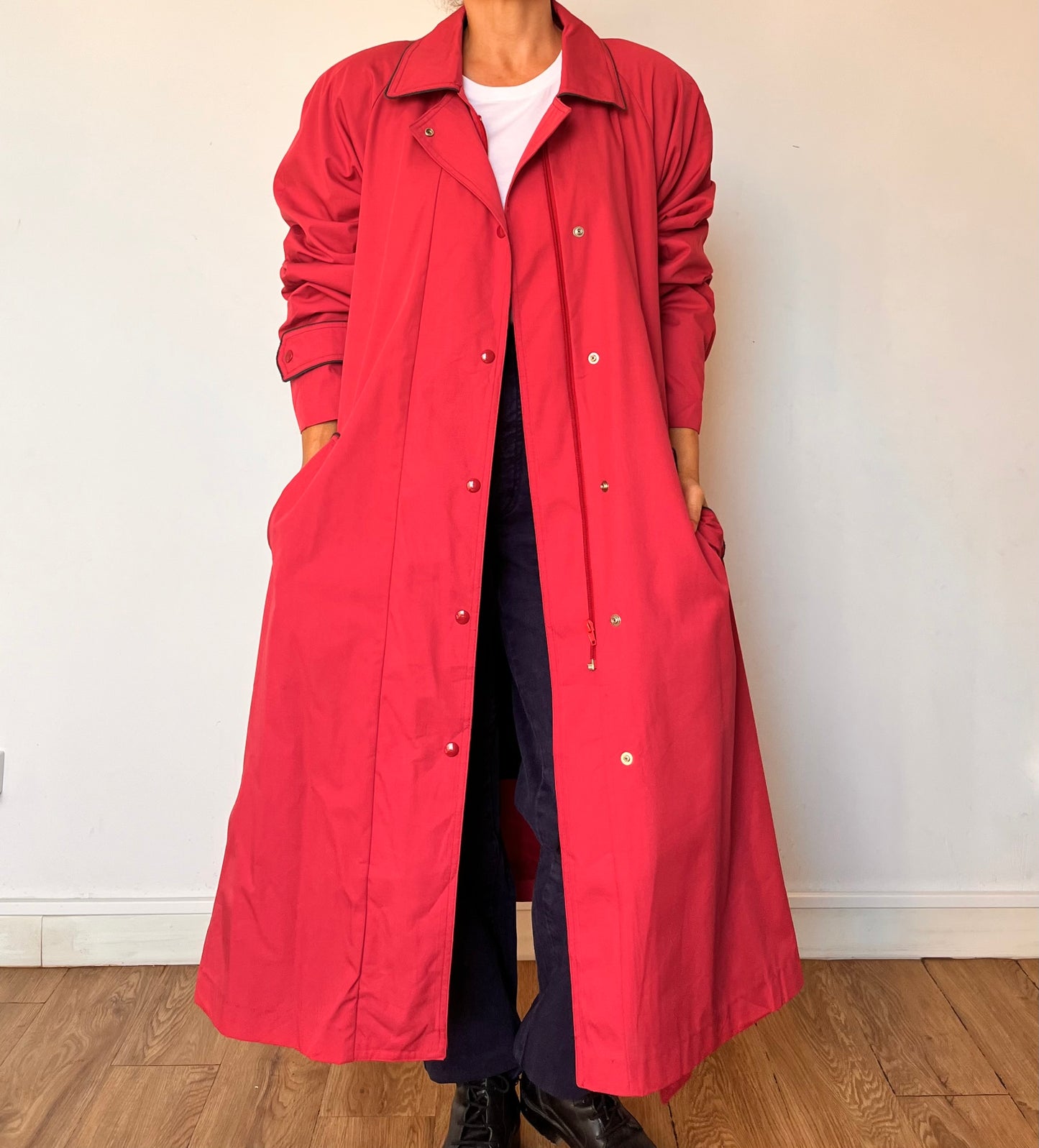 Vintage Fucsia Trench Coat by London Fog