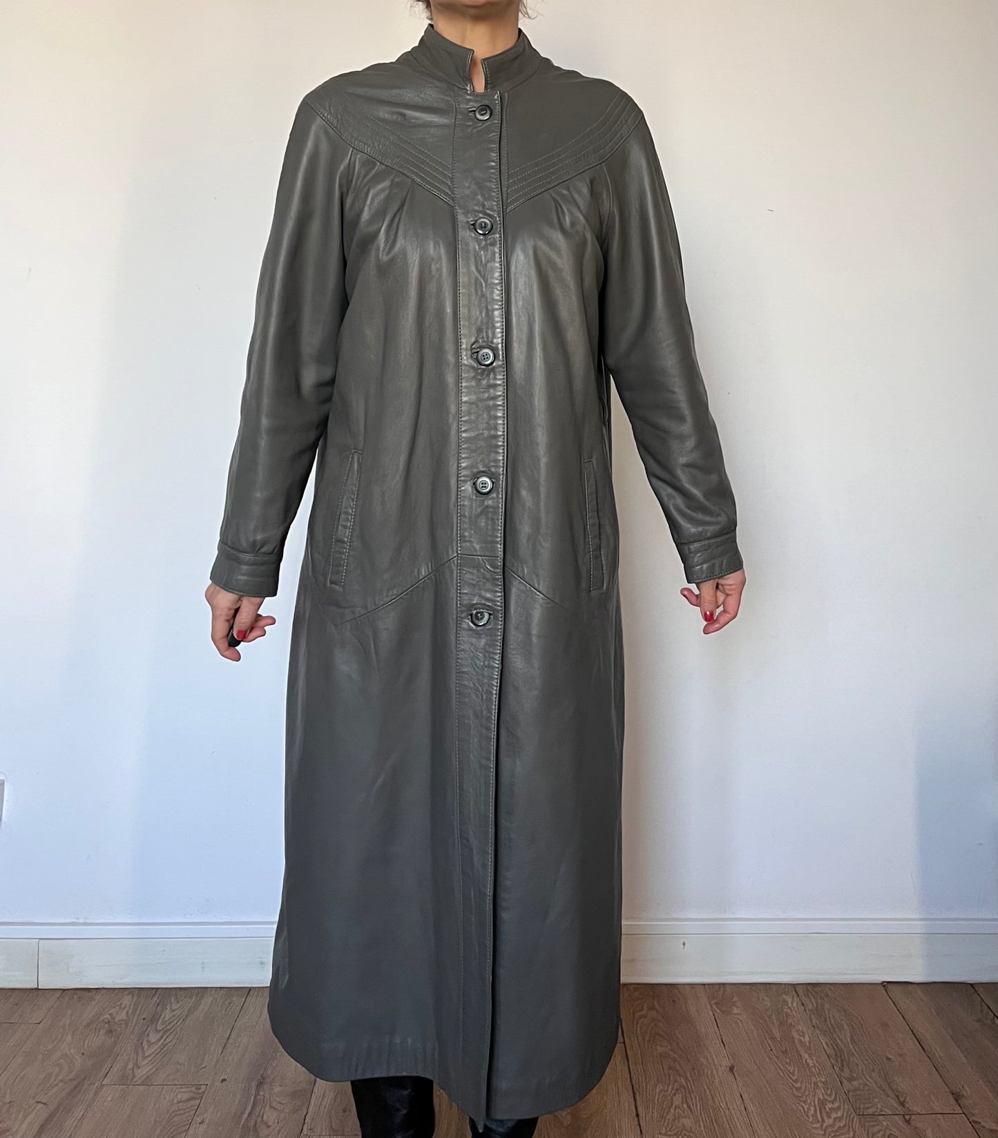 Vintage gray trench coat