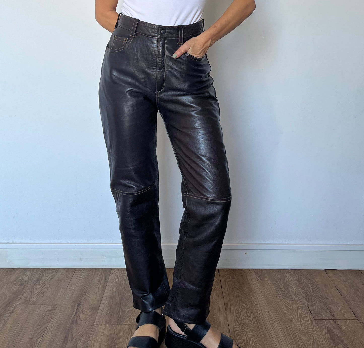 Brown Leather trousers