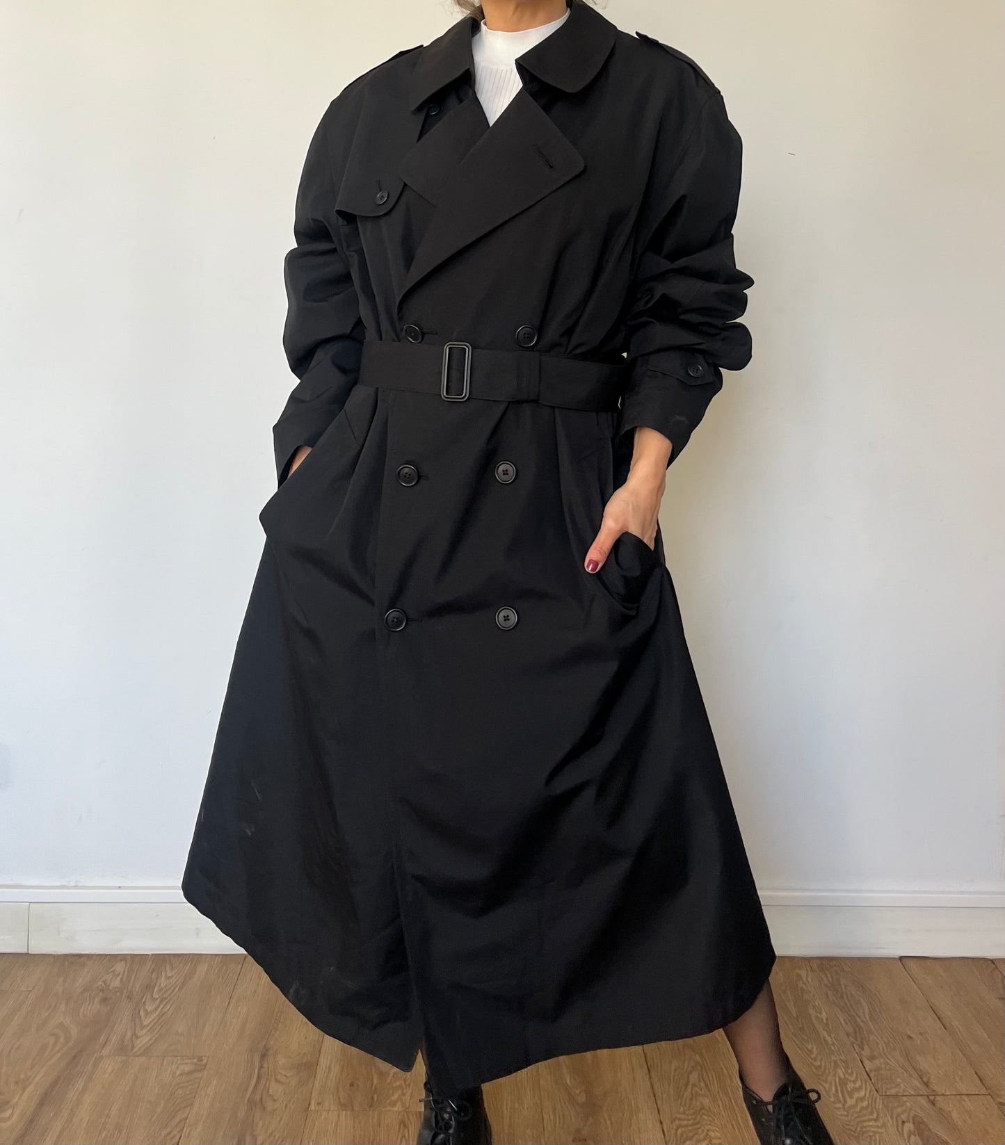 Vintage Long Trench Coat by Hart Schaffner Marx