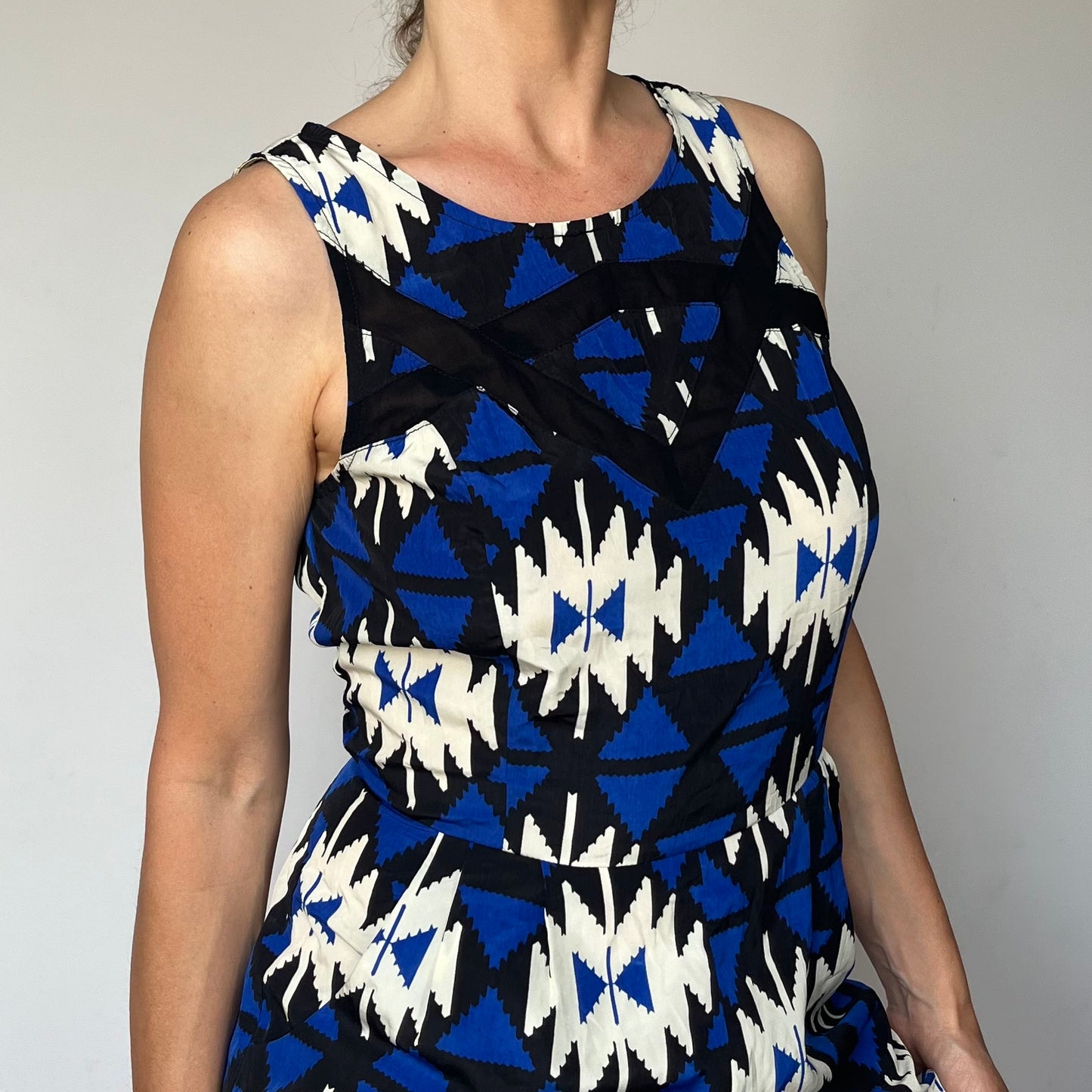Vintage Woman Romper with pockets