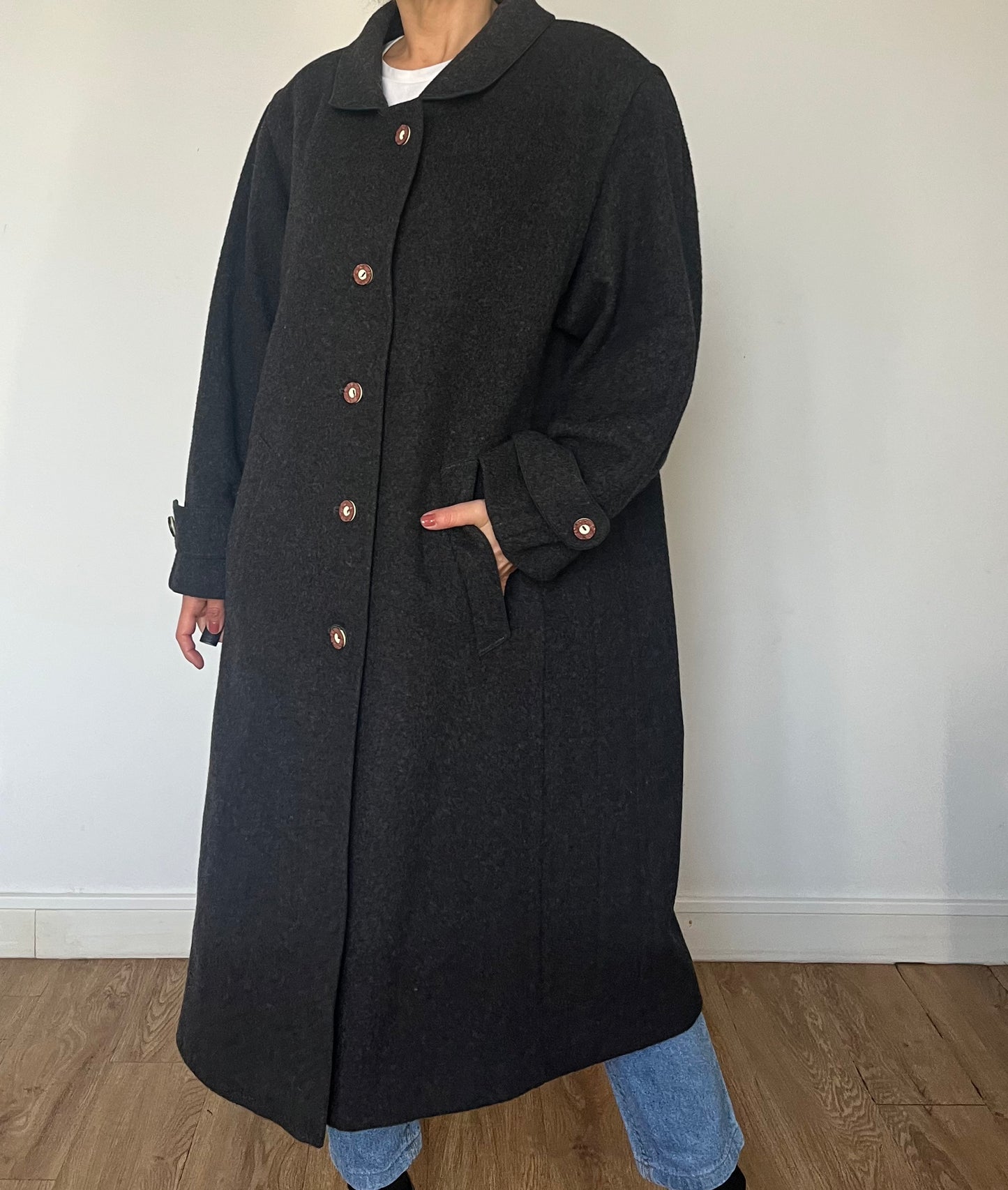 Vintage Austrian Wool Long Coat