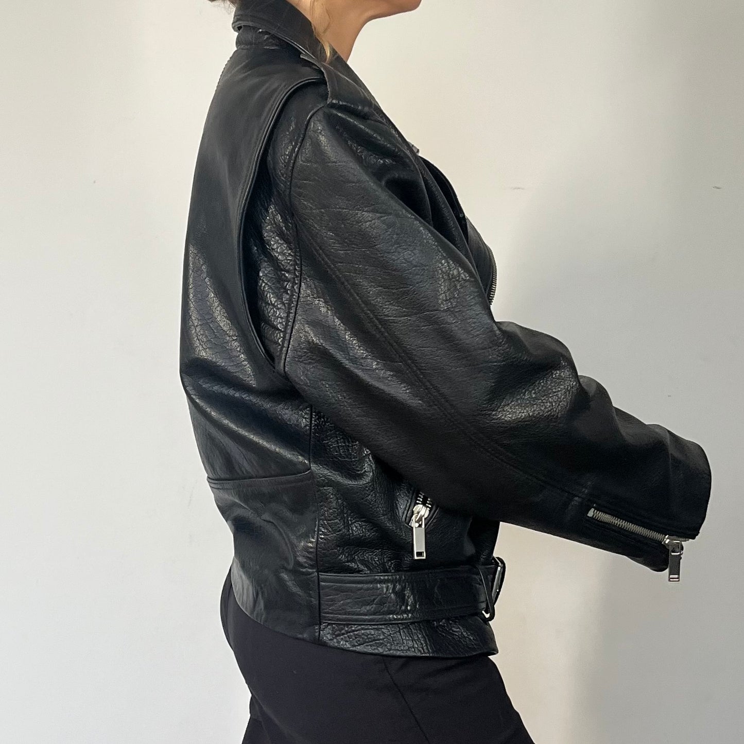 Vintage Motorcycle Biker leather jacket