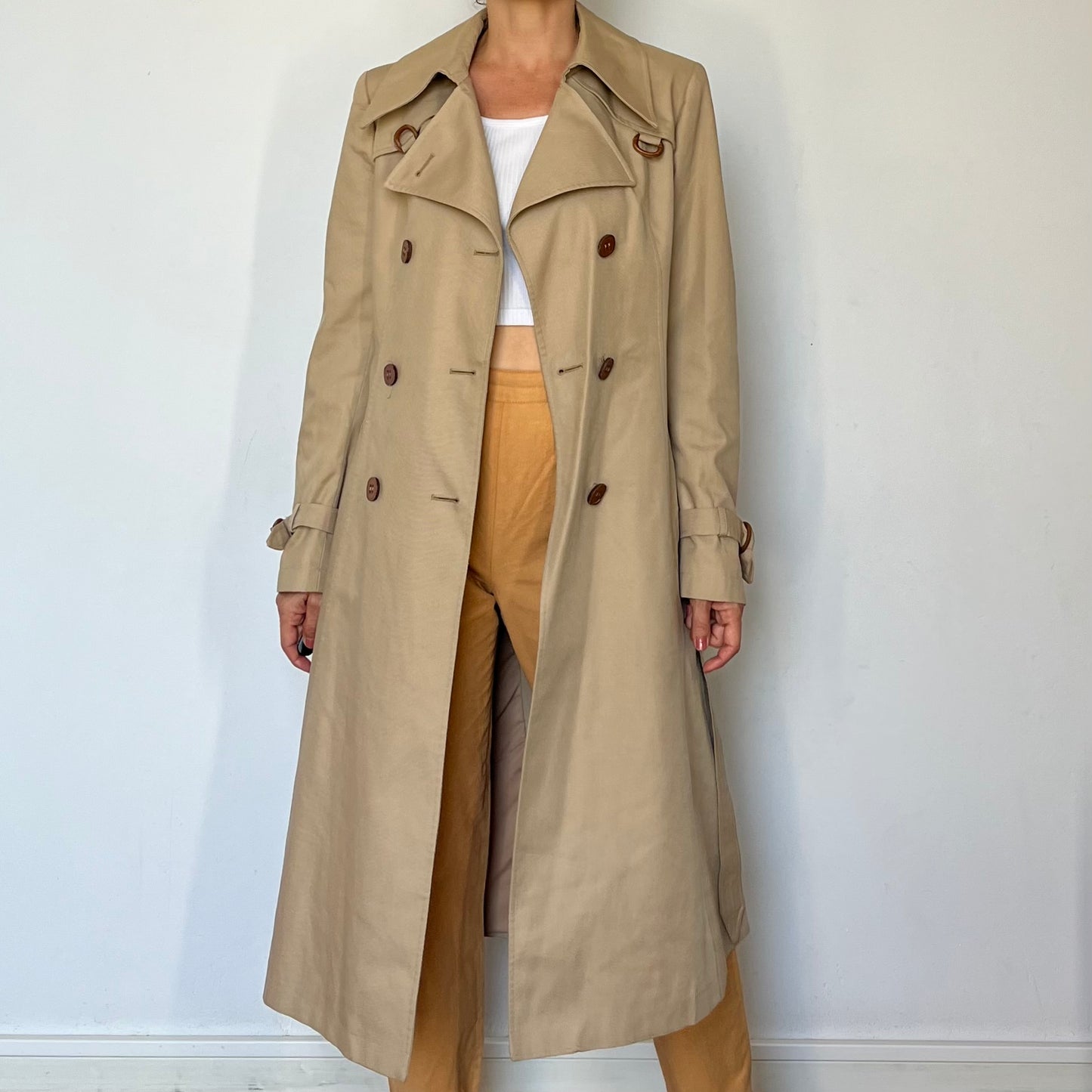 Vintage Beige Trench Coat