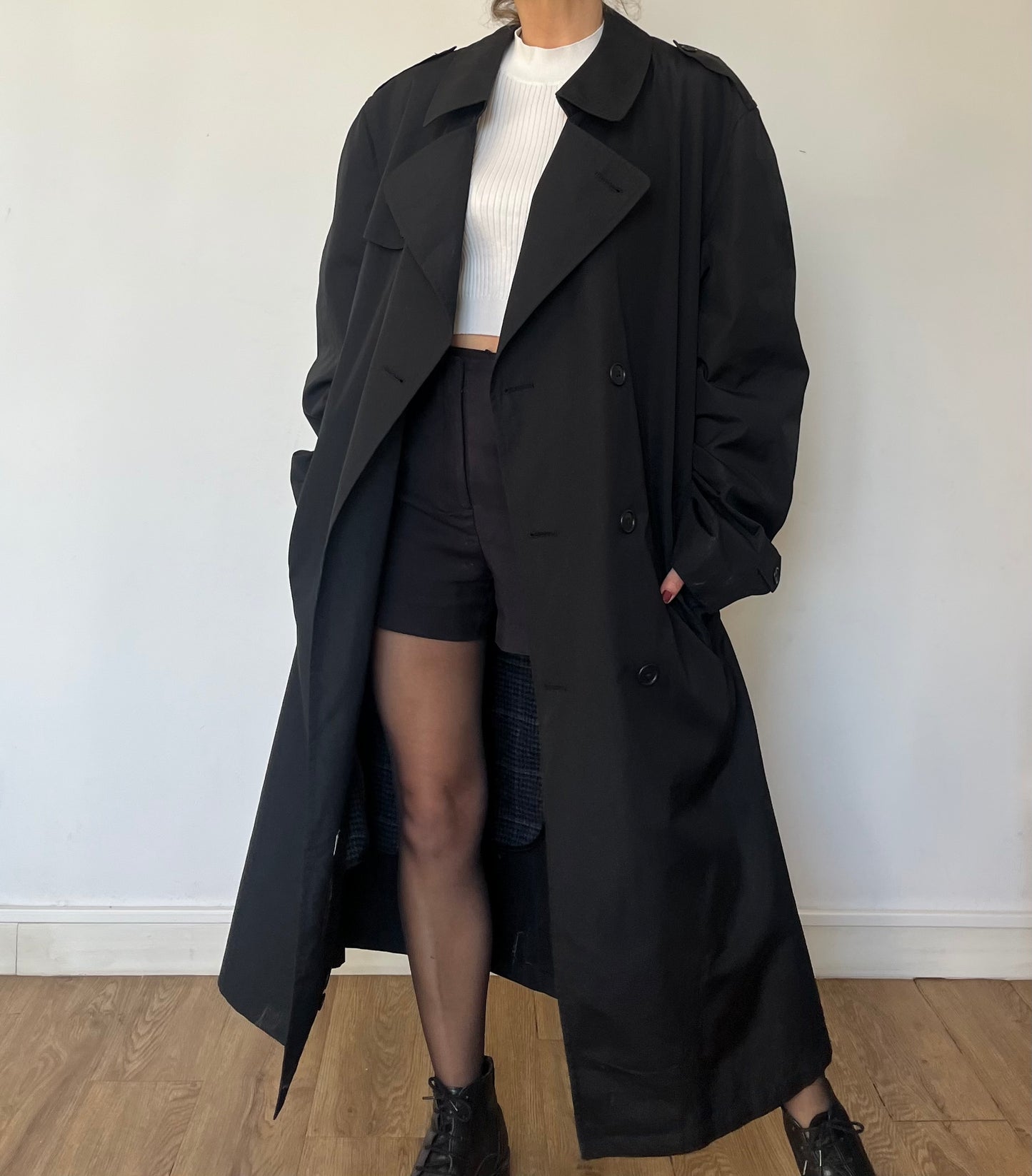 Vintage Long Trench Coat by Hart Schaffner Marx