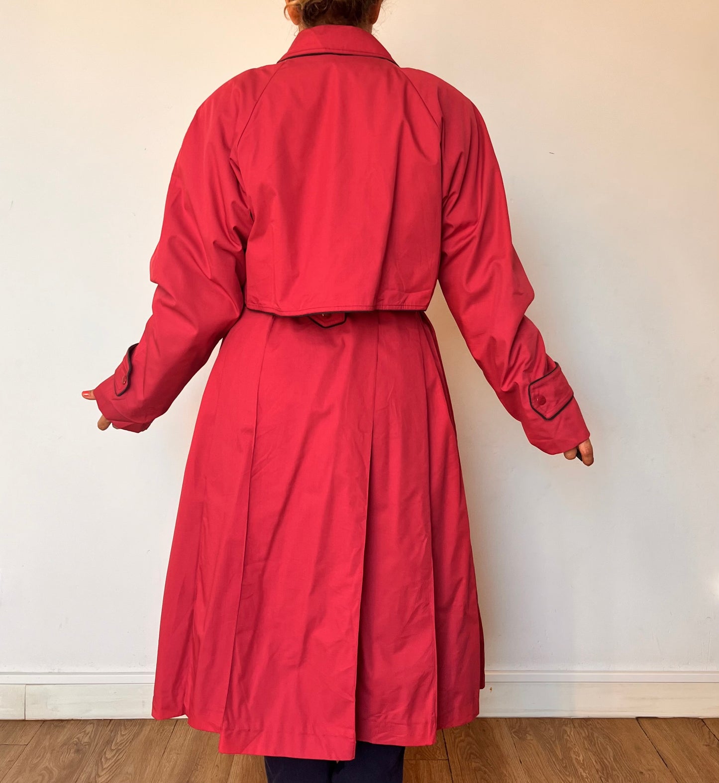 Vintage Fucsia Trench Coat by London Fog