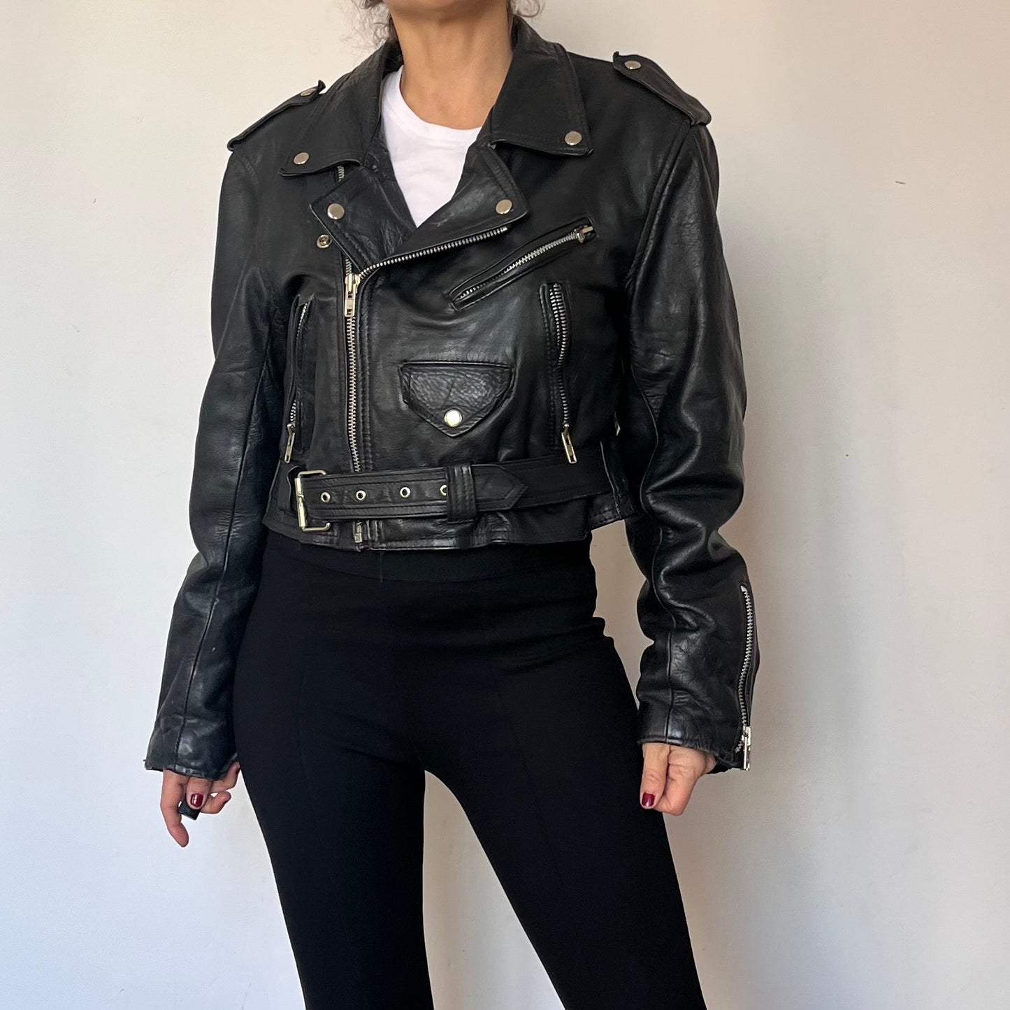 Vintage Biker leather jacket