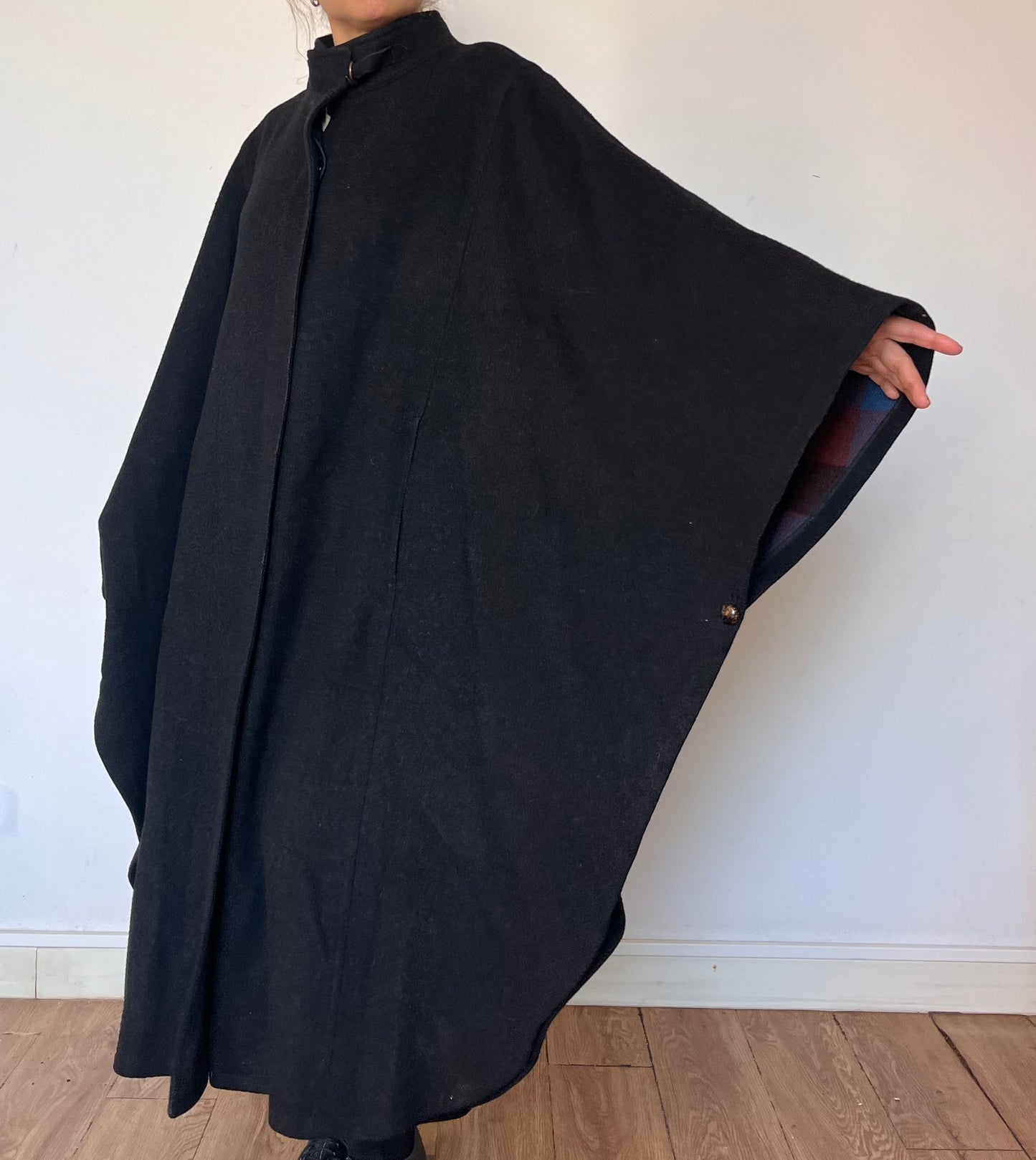 Vintage Wool Loden Cape