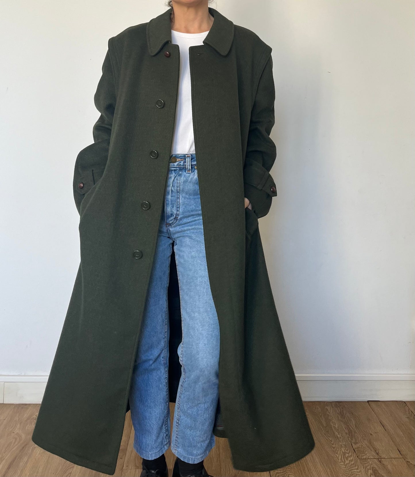 Vintage Austrian Wool Long Coat by Aquila