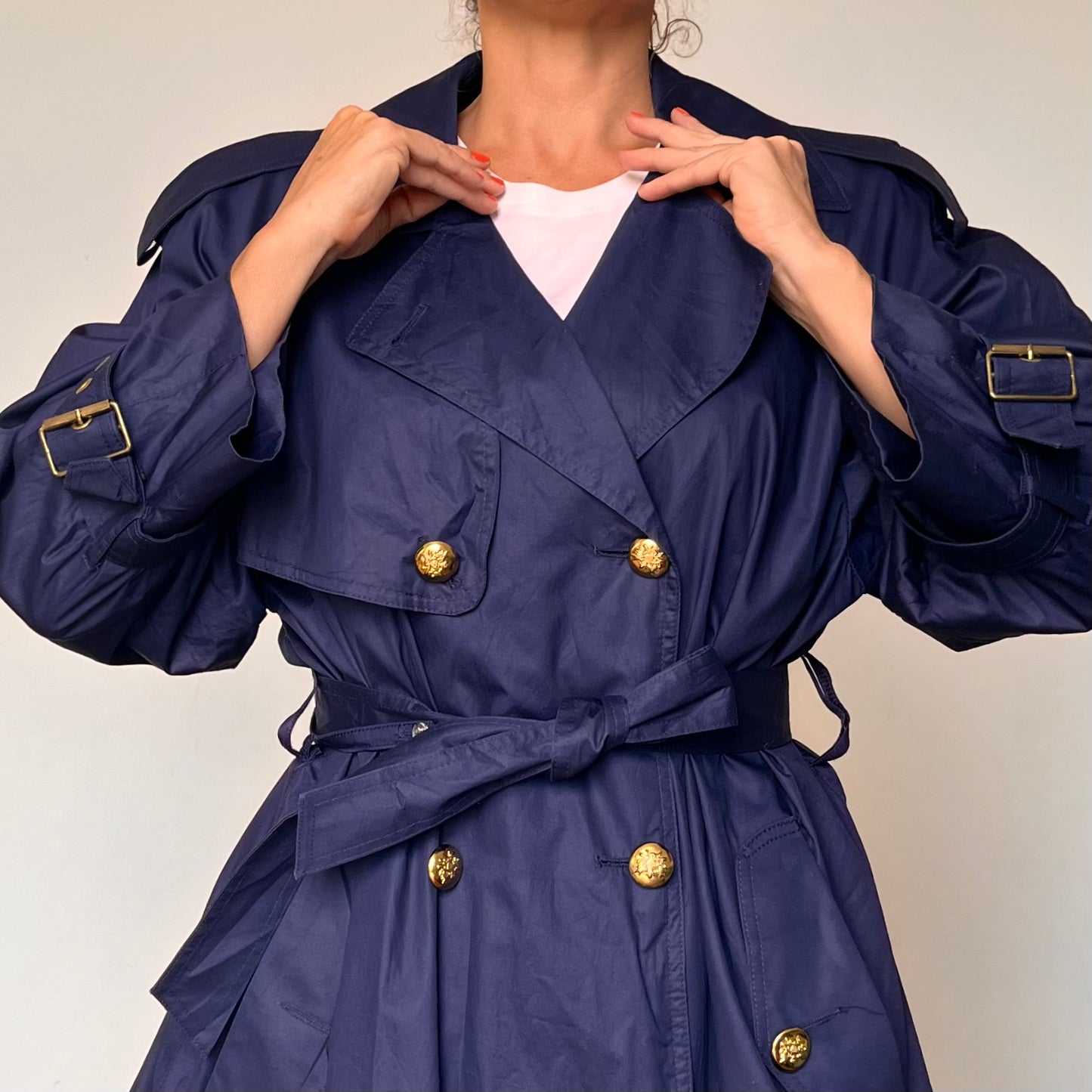 Vintage Blue Trench Coat by London Fog