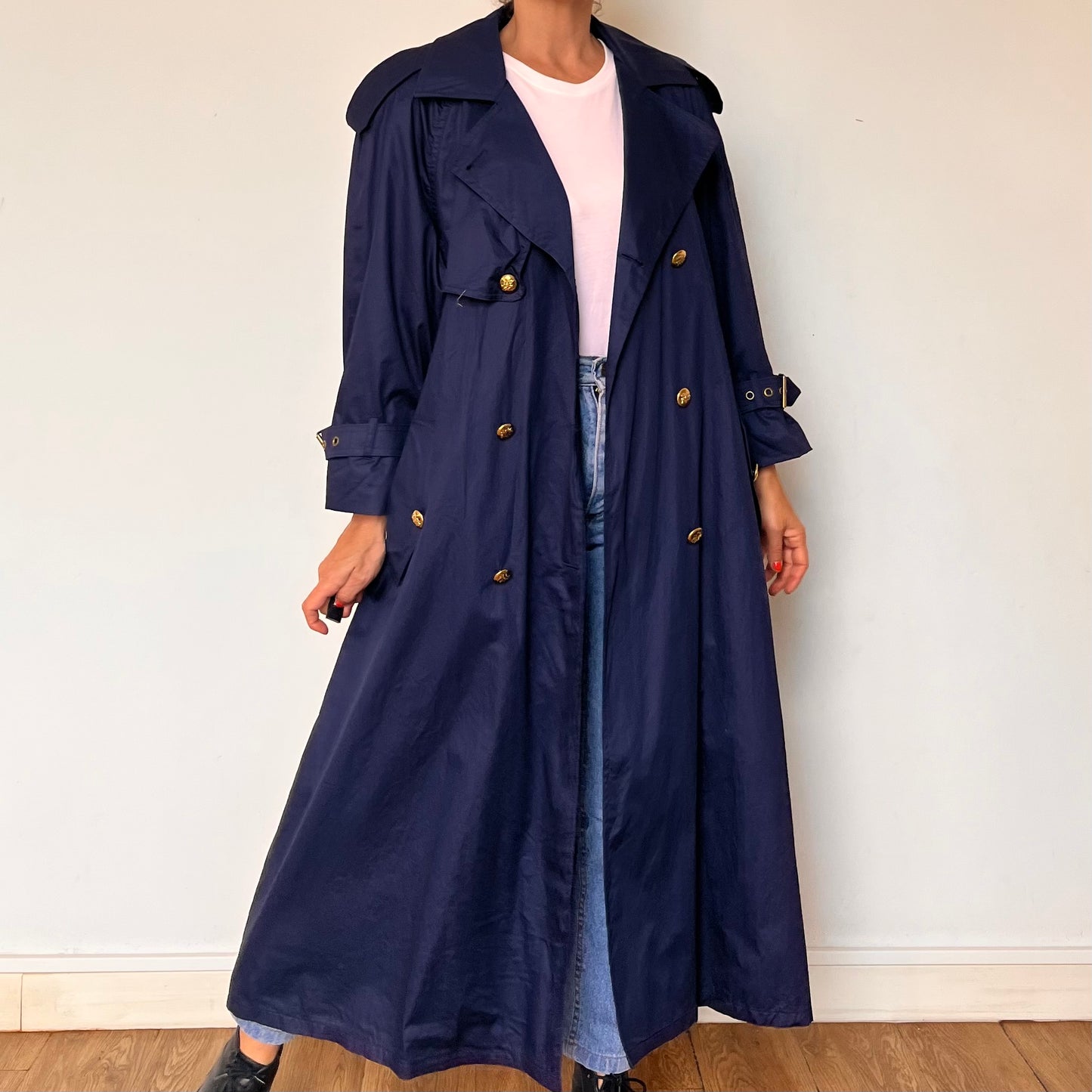 Vintage Blue Trench Coat by London Fog