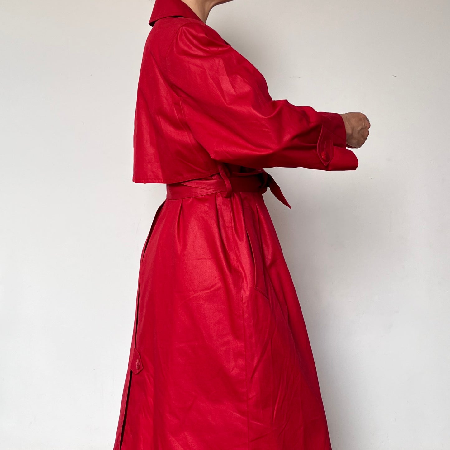 Vintage Red Trench Coat by London Fog