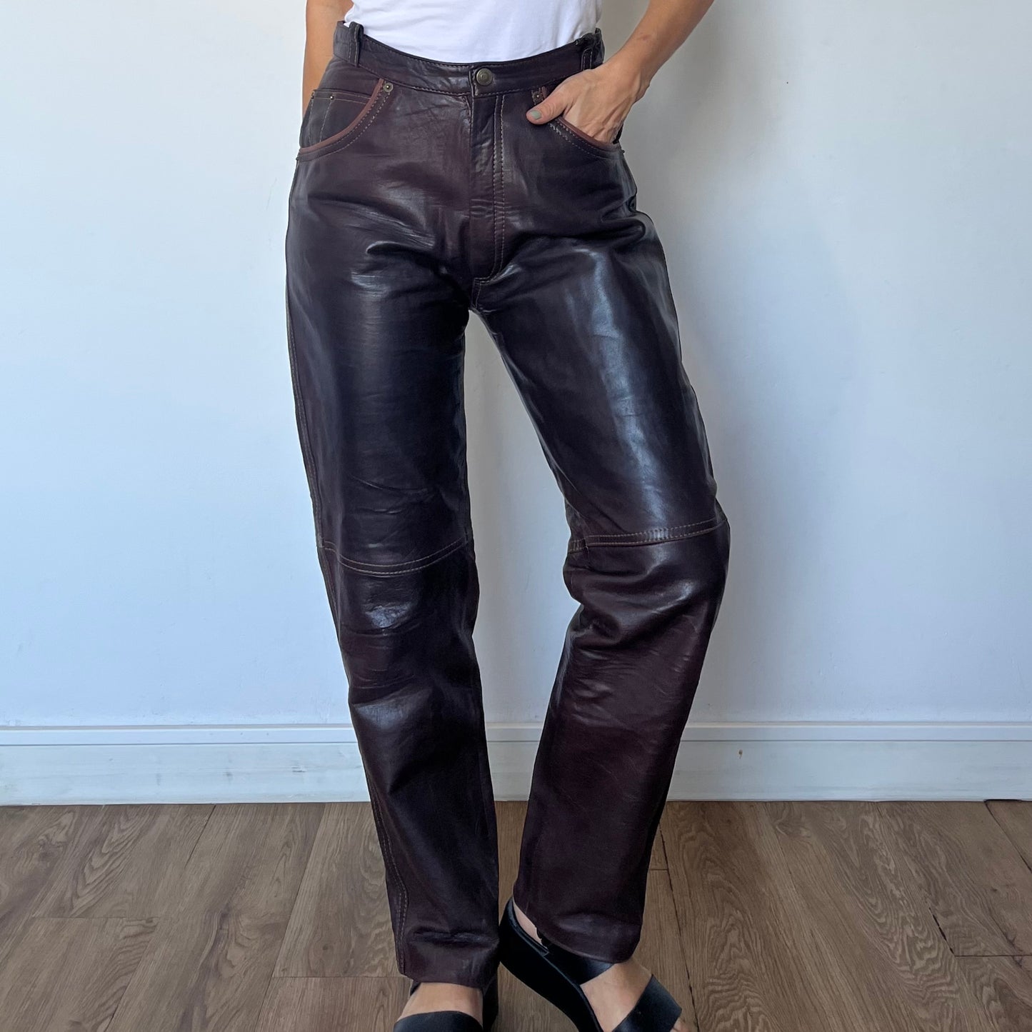 Brown Leather trousers