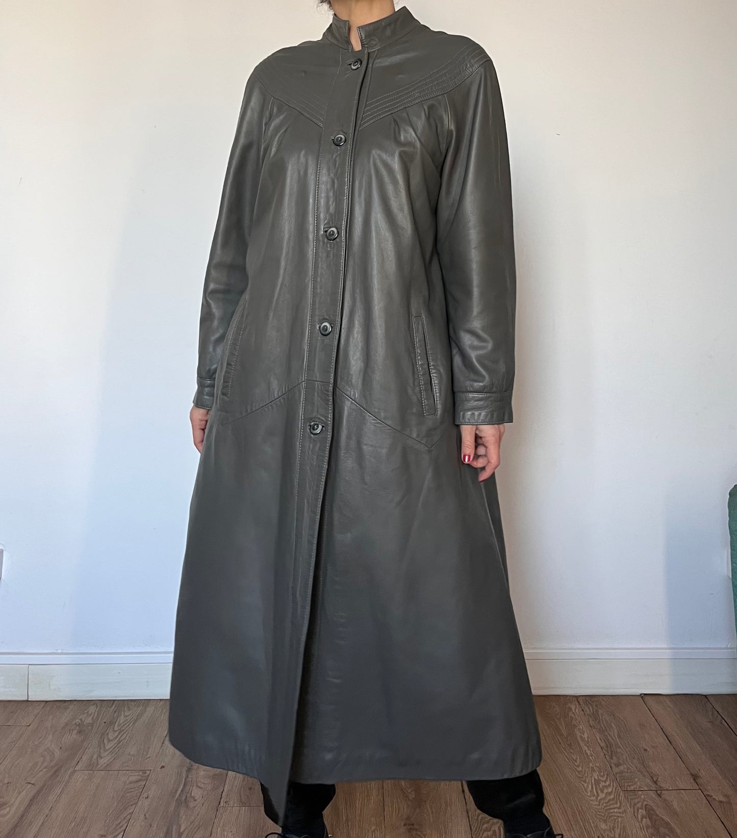 Vintage gray trench coat