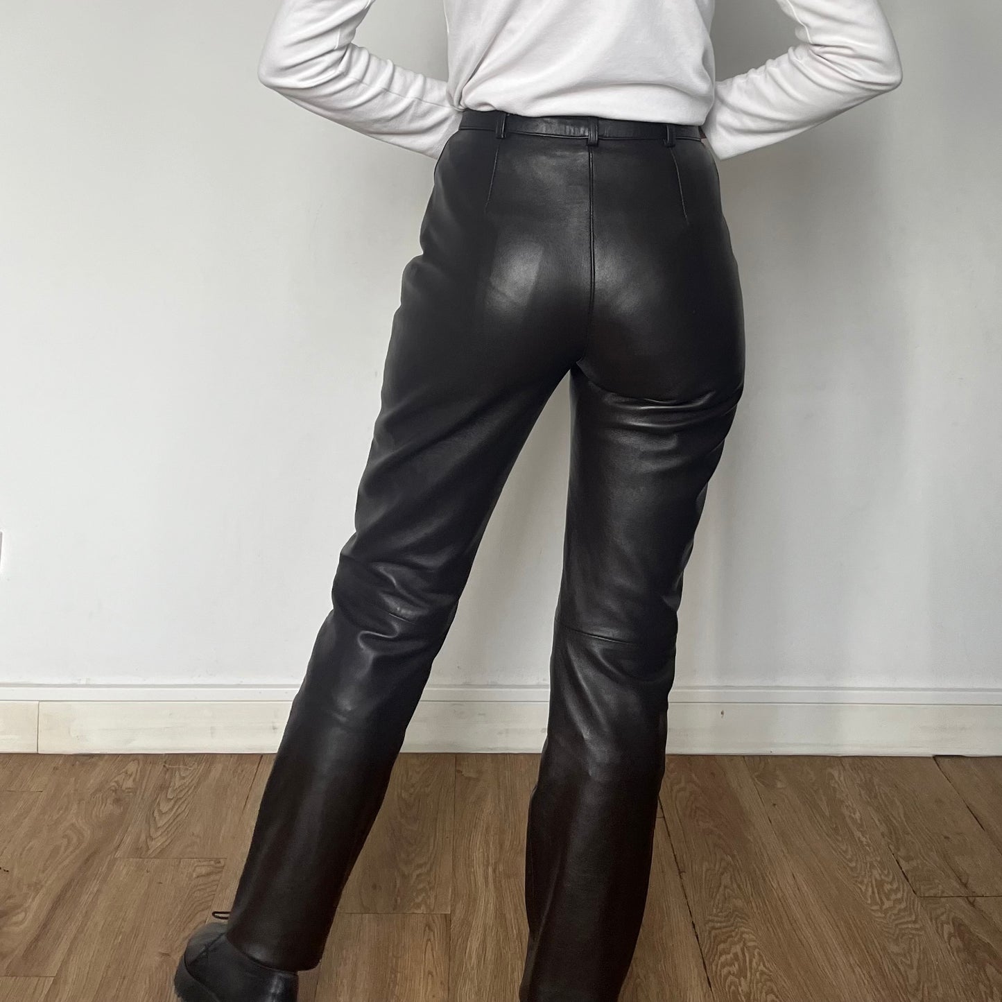 Dark Brown Leather trousers