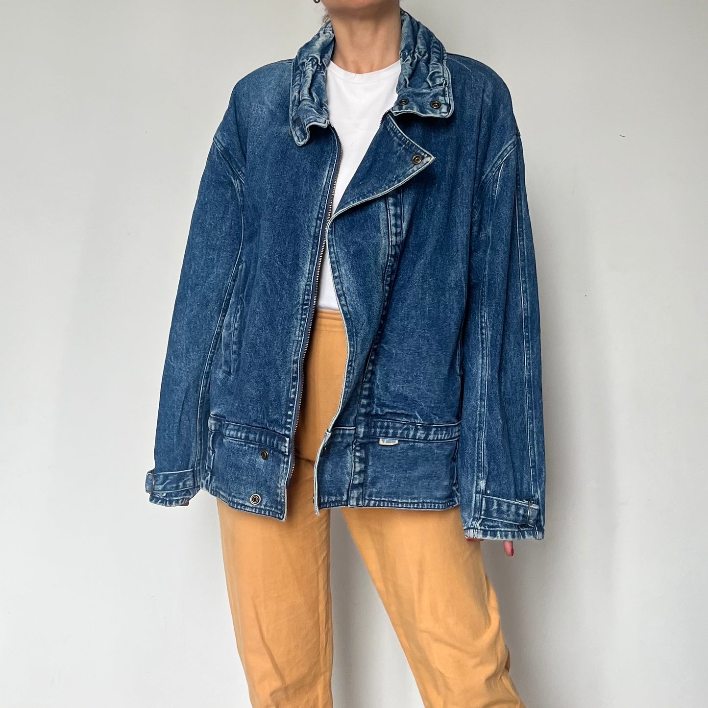 Vintage blue Denim Oversized jacket
