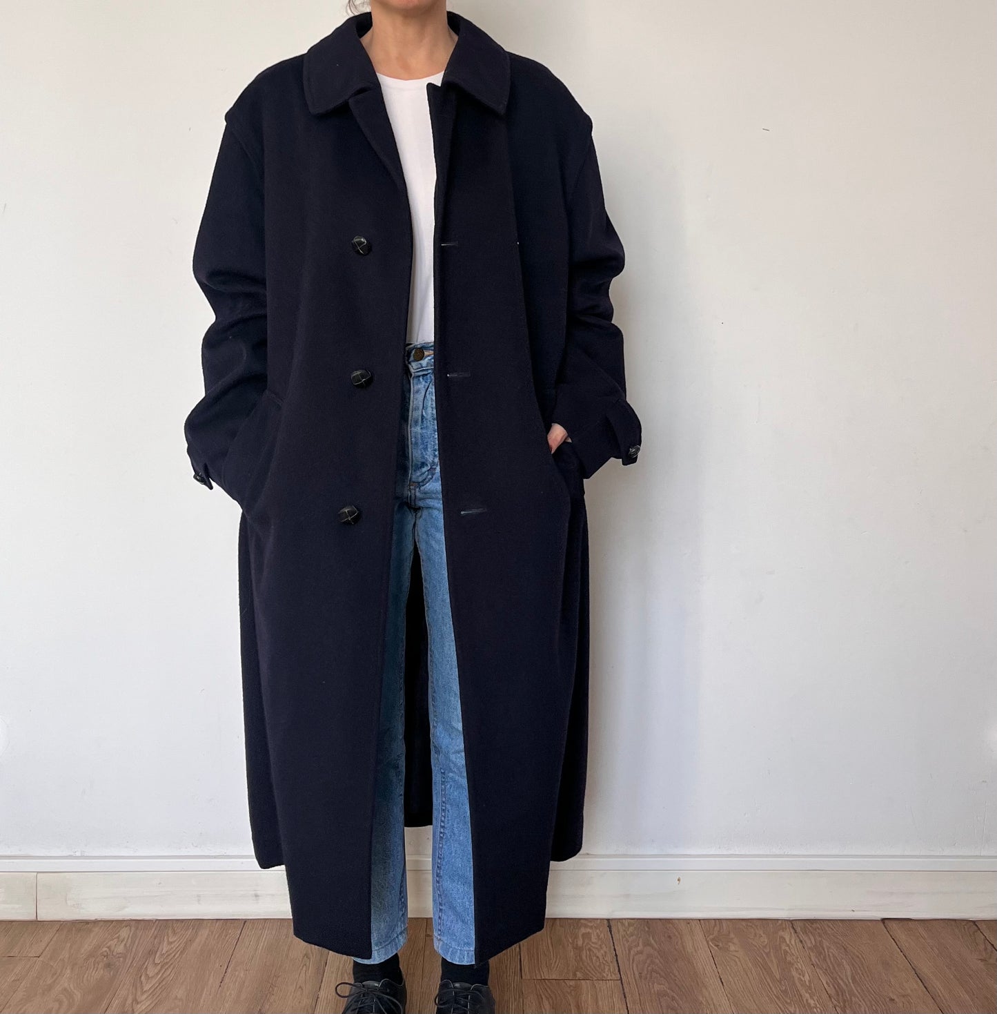 Vintage Austrian blue Wool Coat