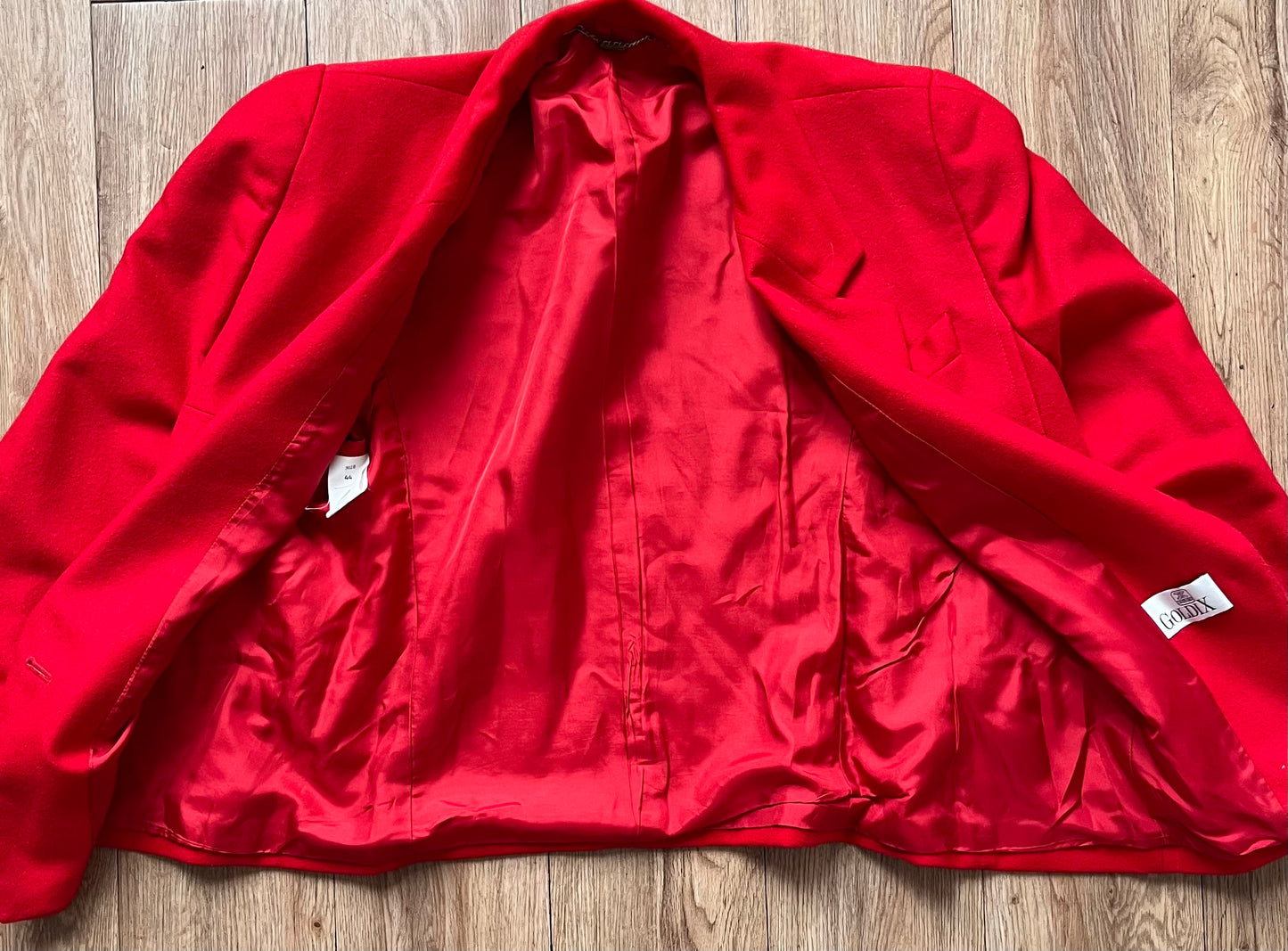 Vintage red wool Cashmere Blazer