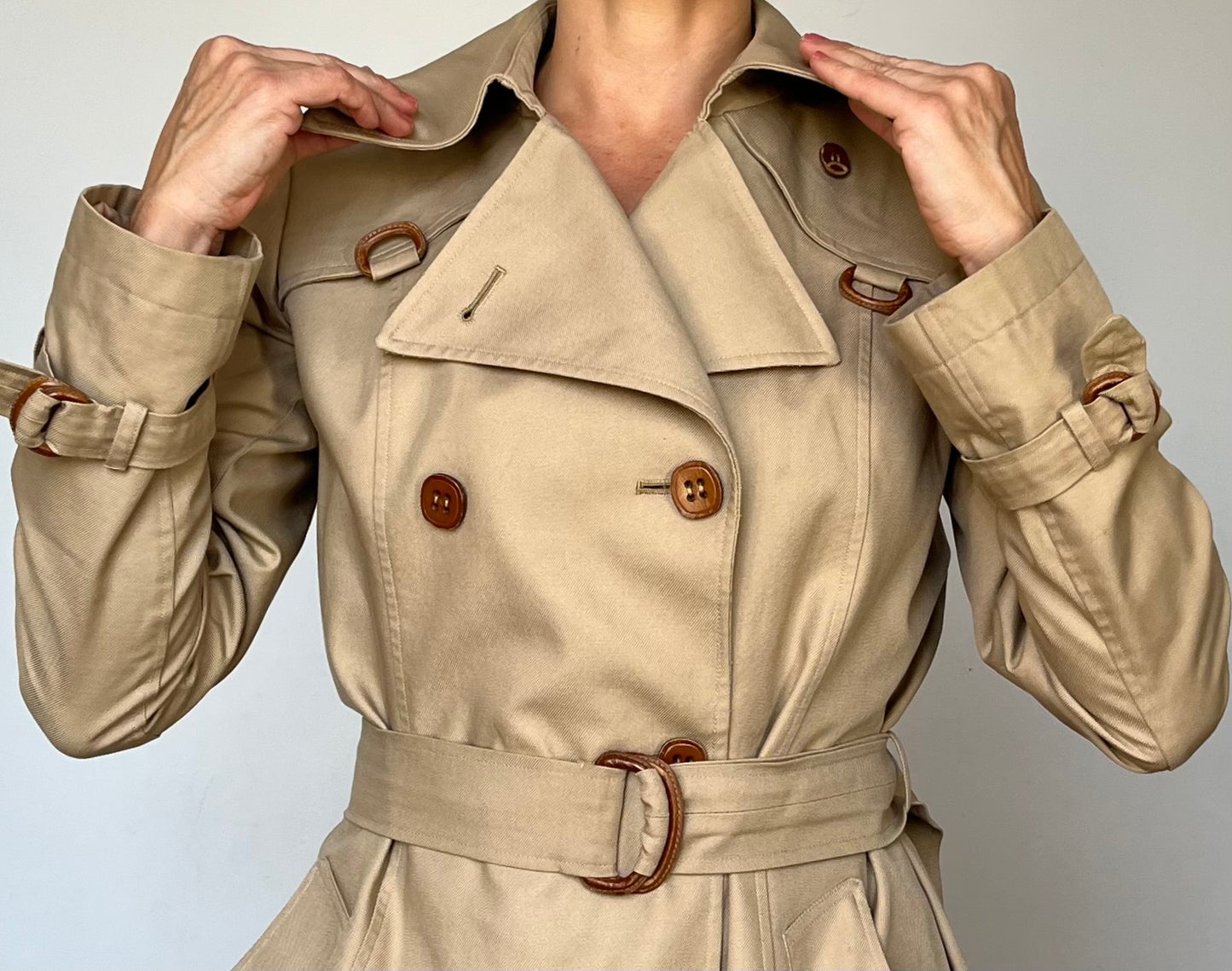 Vintage Beige Trench Coat