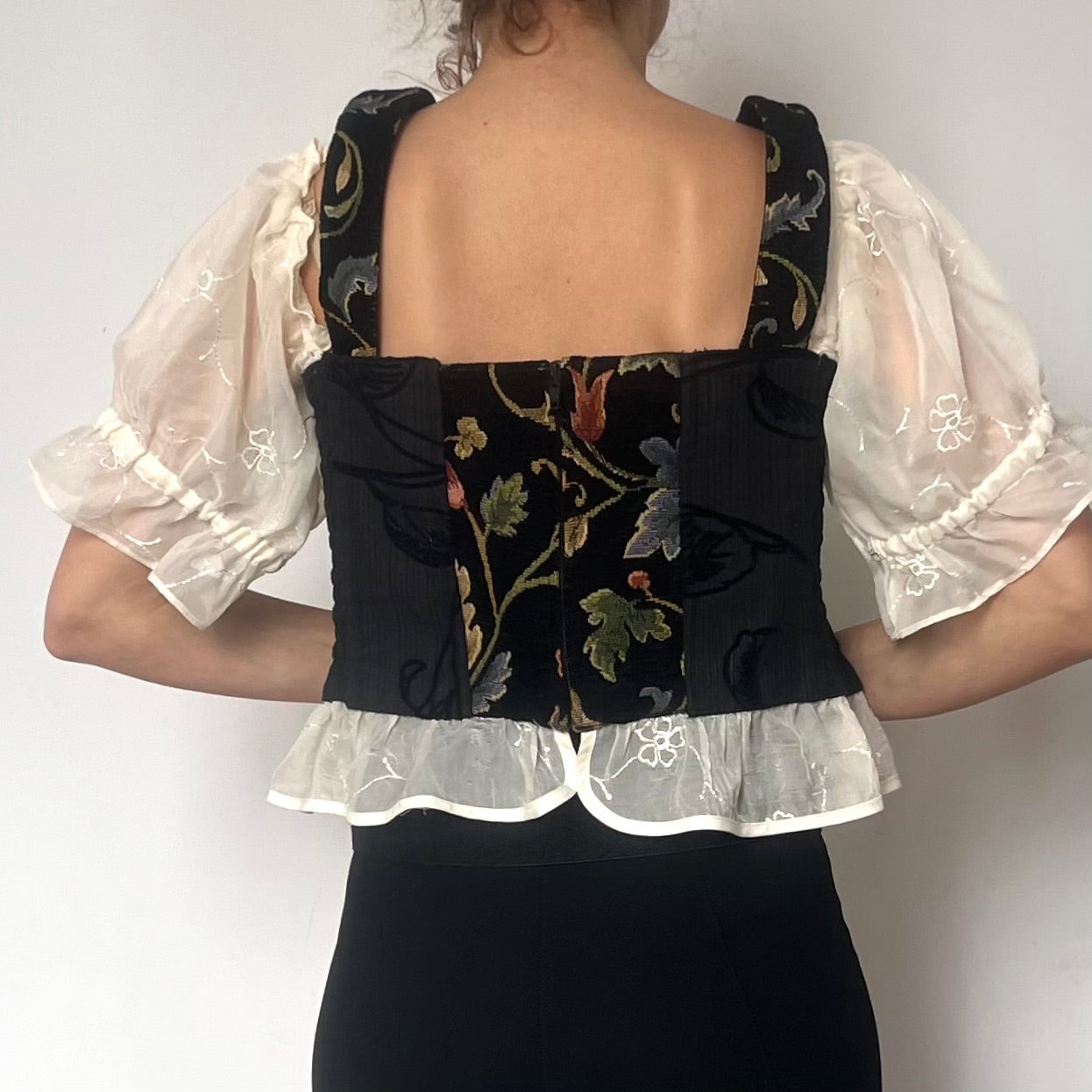 Austrian folk Blouse and Vest