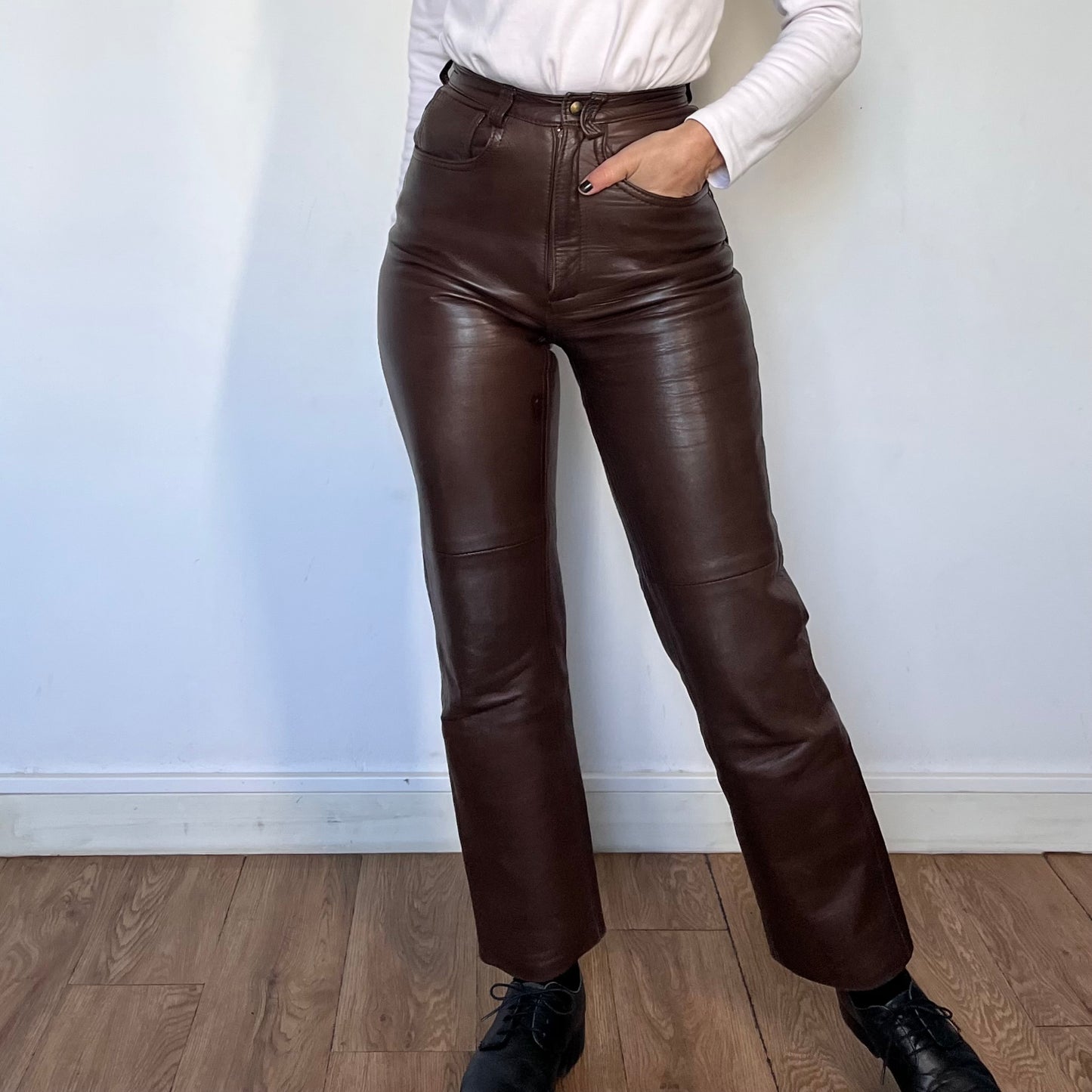 Brown Leather trousers