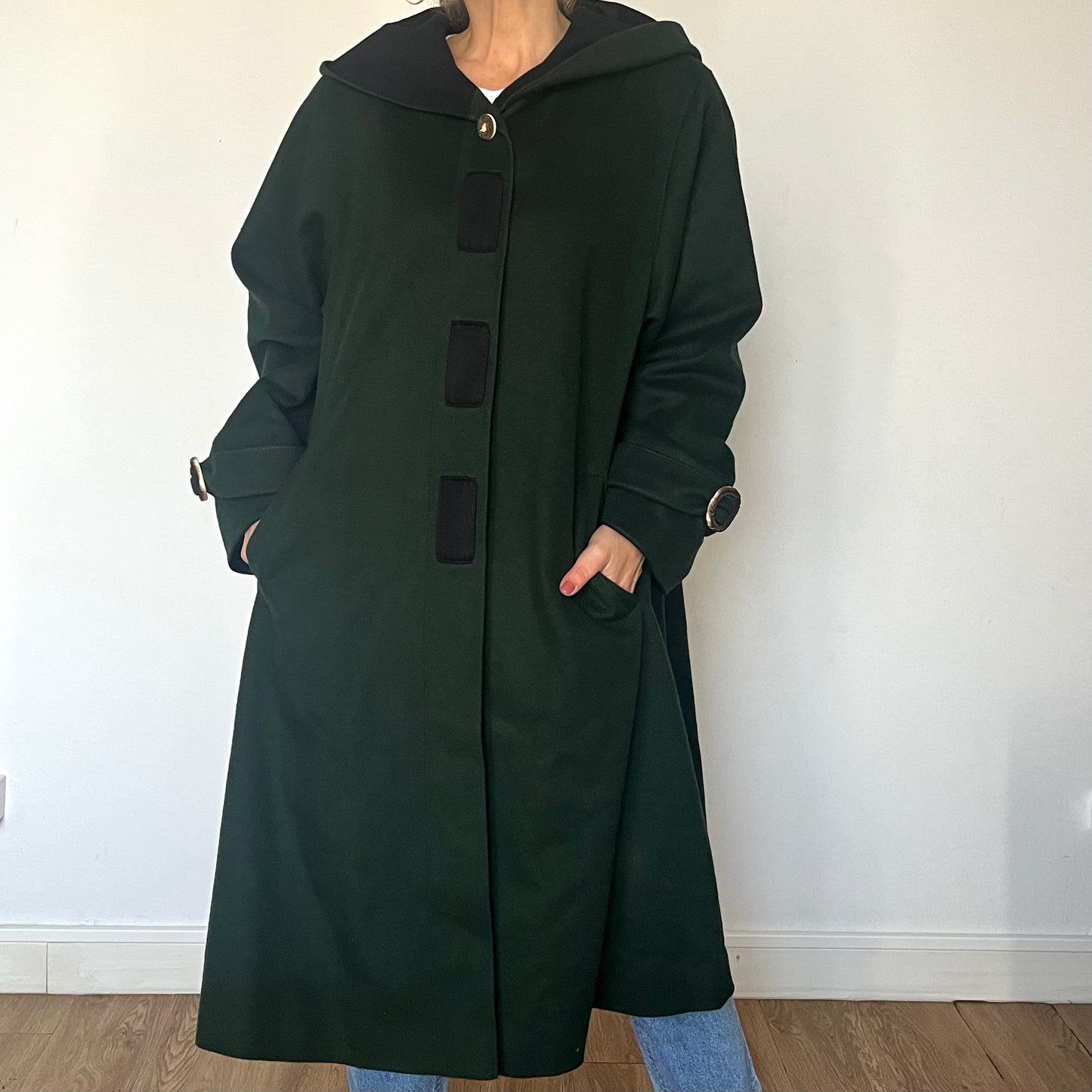 Vintage Austrian Wool Coat with hood