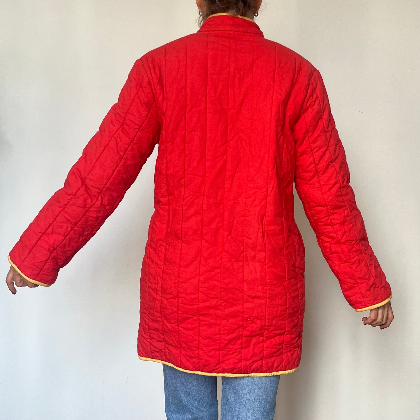 Vintage red quilted Jacket
