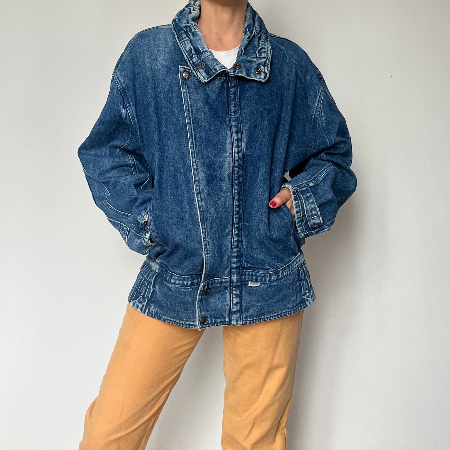 Vintage blue Denim Oversized jacket