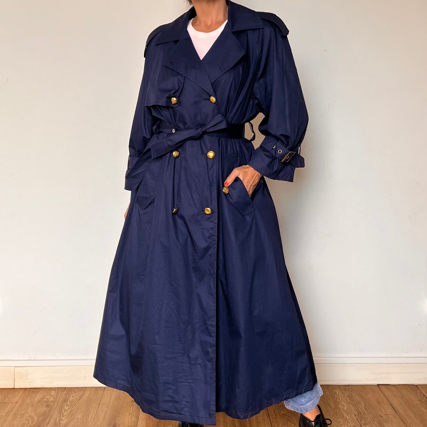 Vintage Blue Trench Coat by London Fog